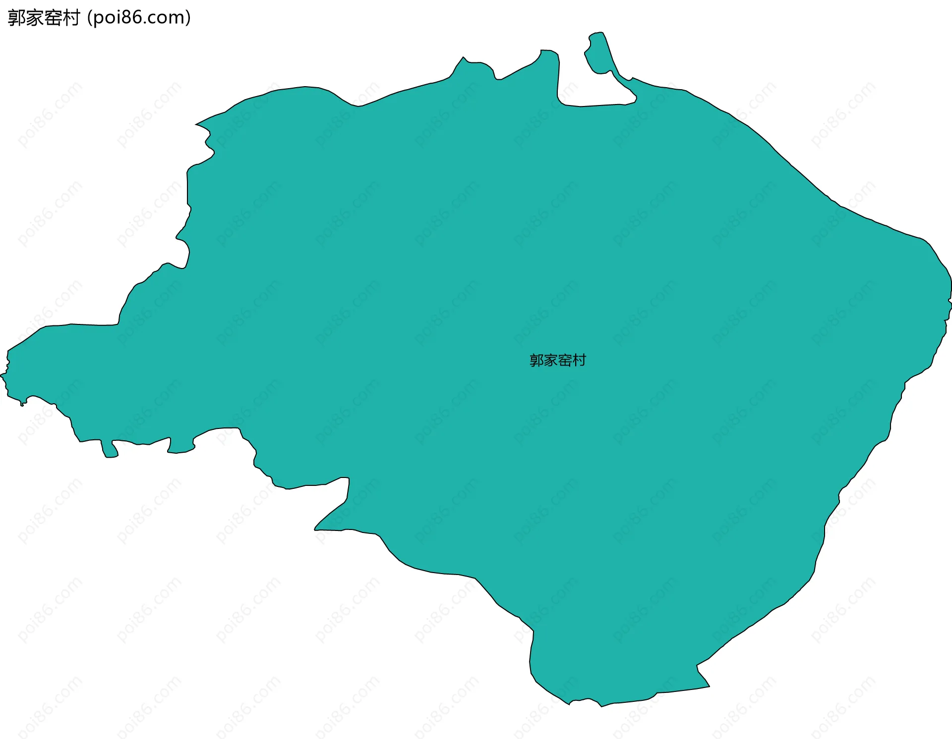 郭家窑村边界地图