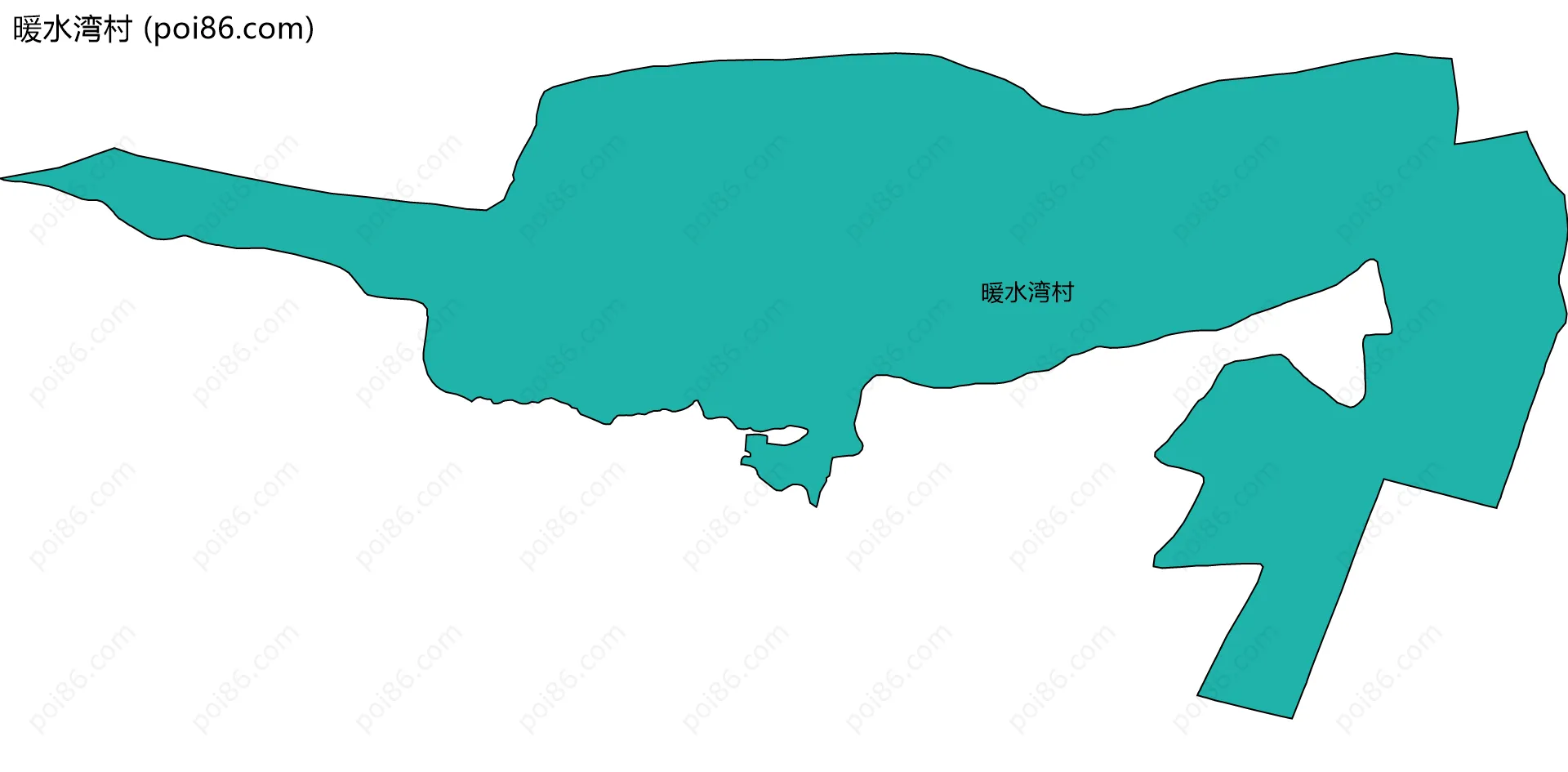 暖水湾村边界地图