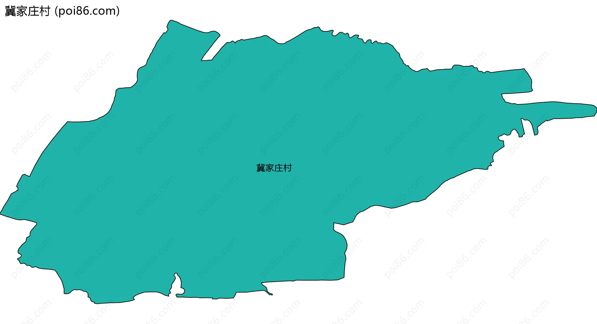 冀家庄村边界地图