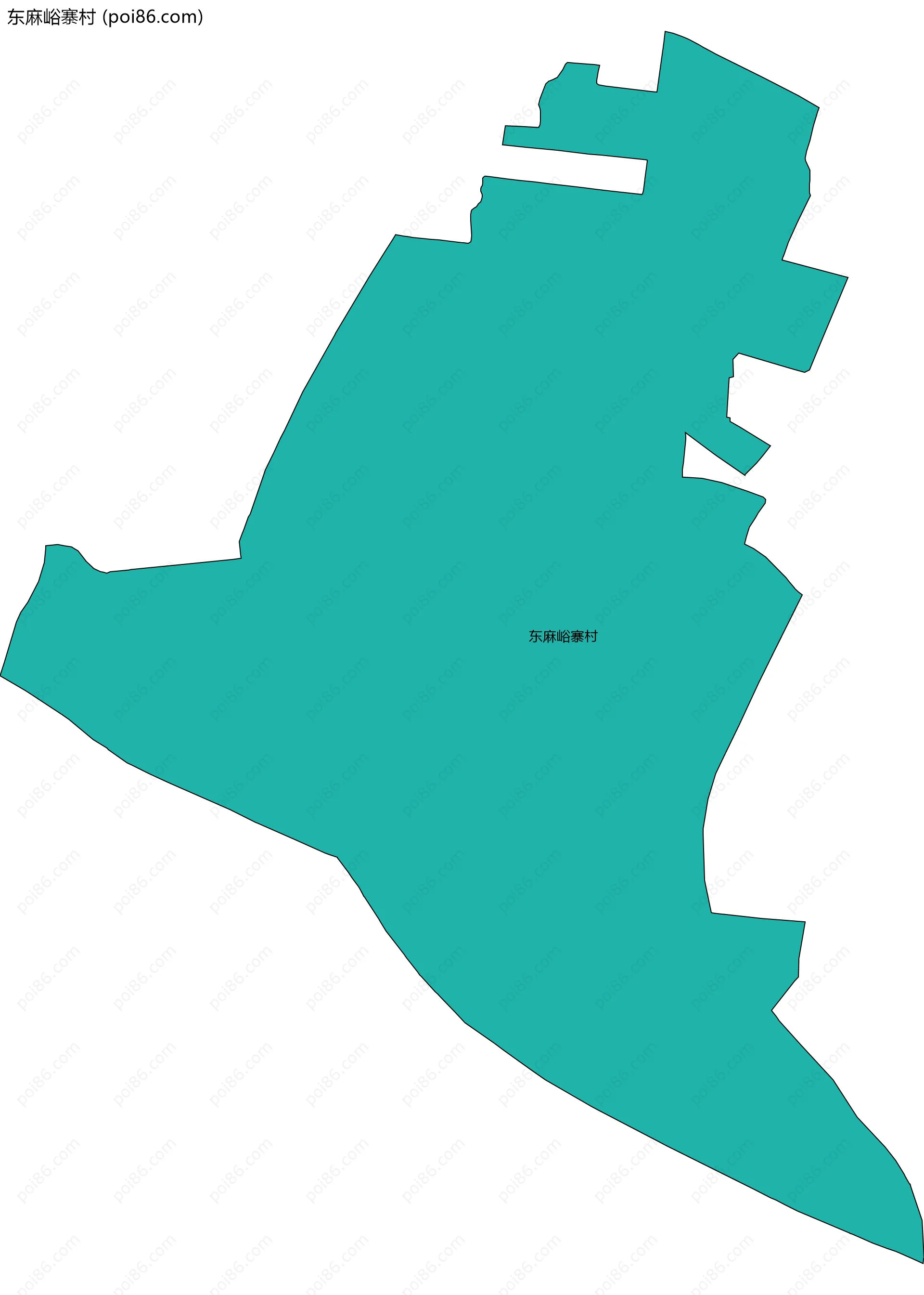 东麻峪寨村边界地图