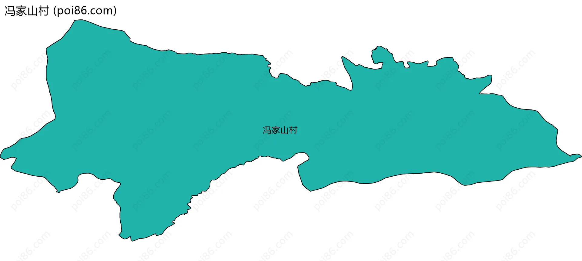 冯家山村边界地图