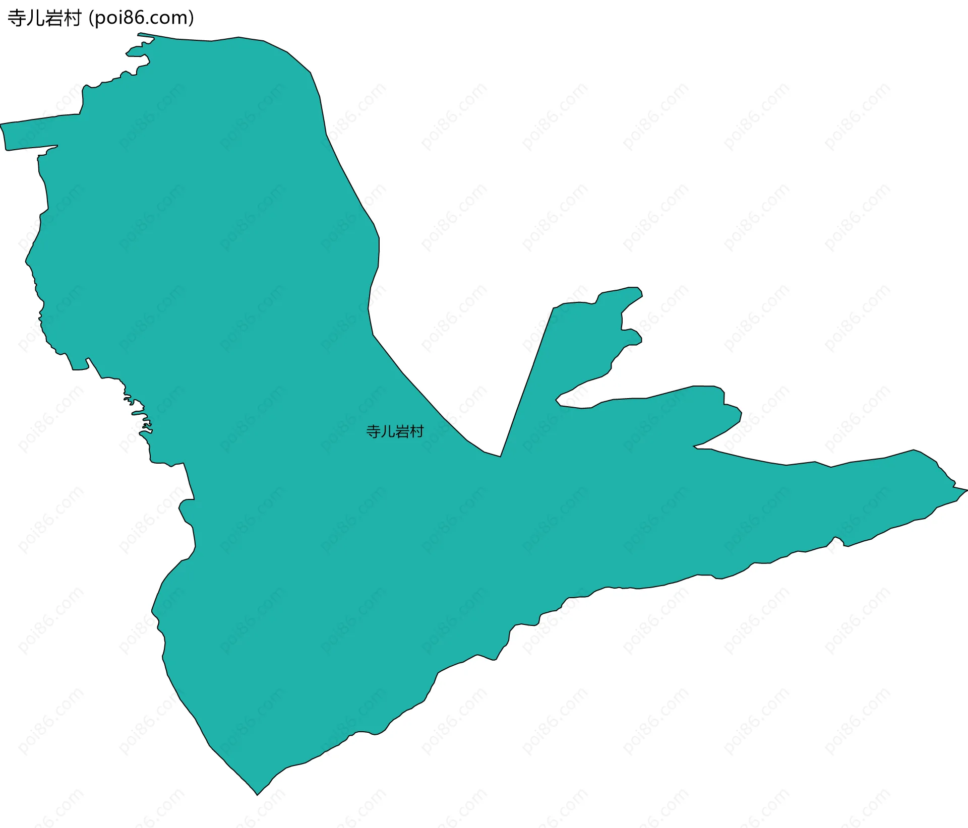 寺儿岩村边界地图