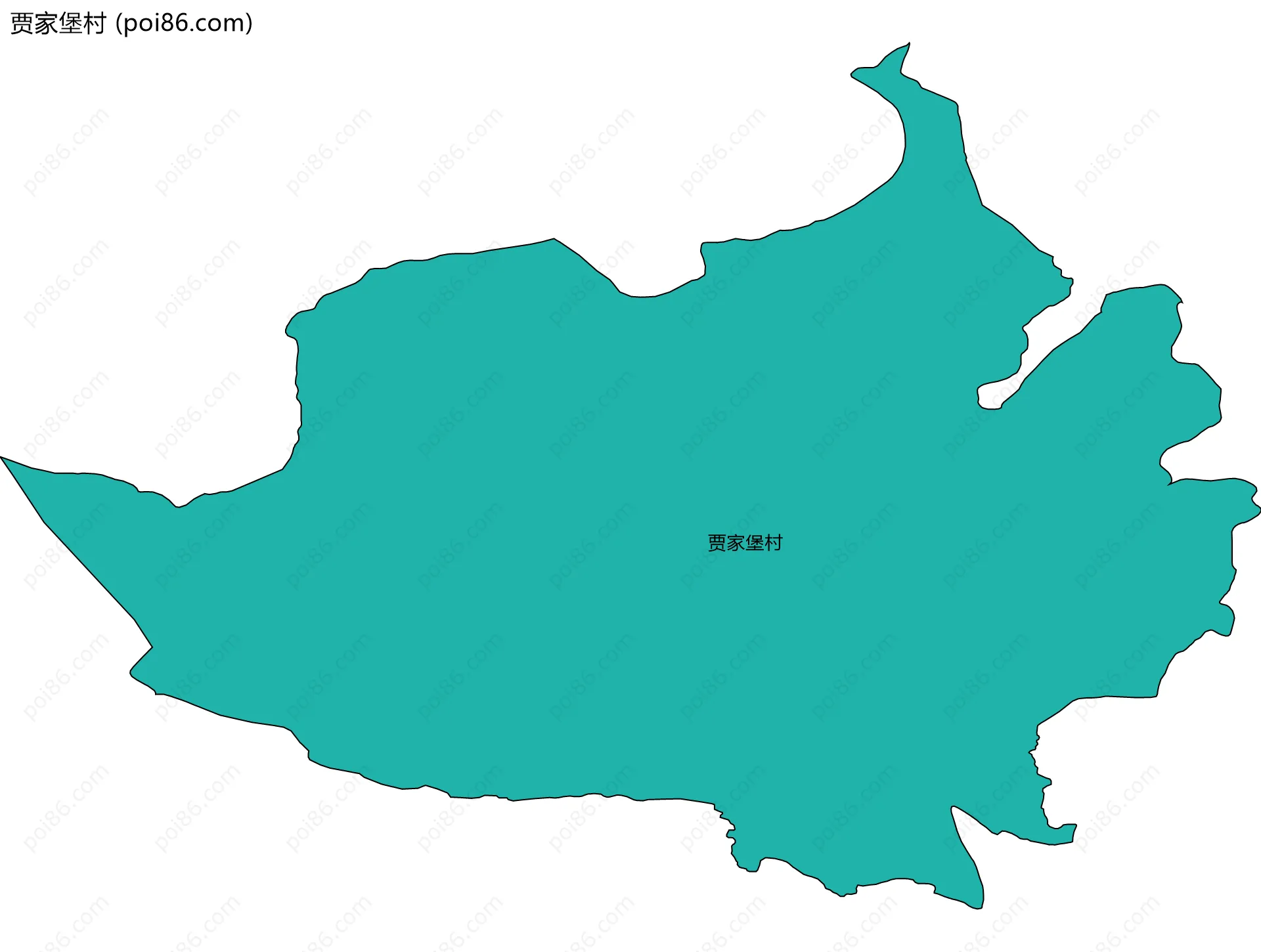 贾家堡村边界地图