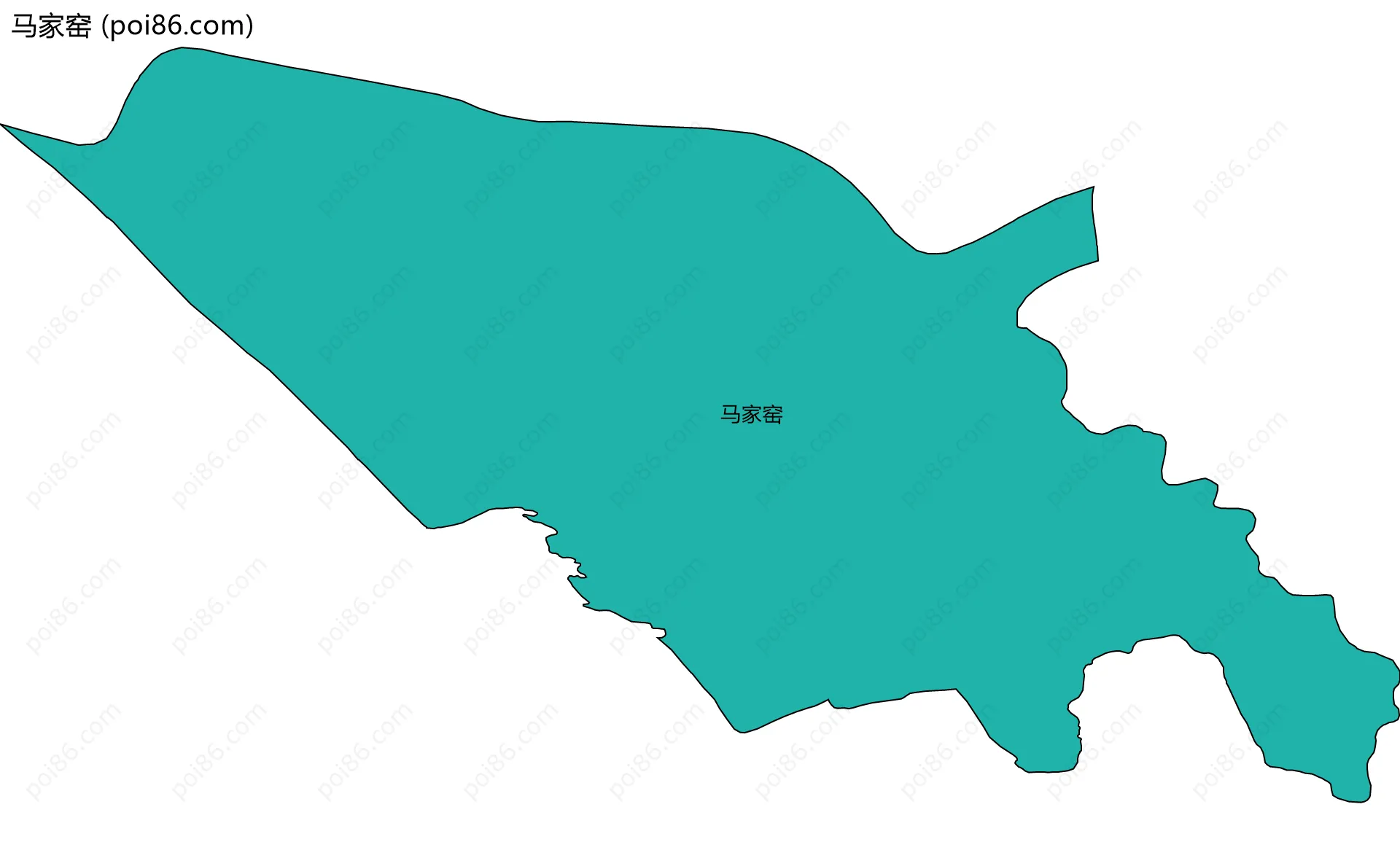 马家窑边界地图
