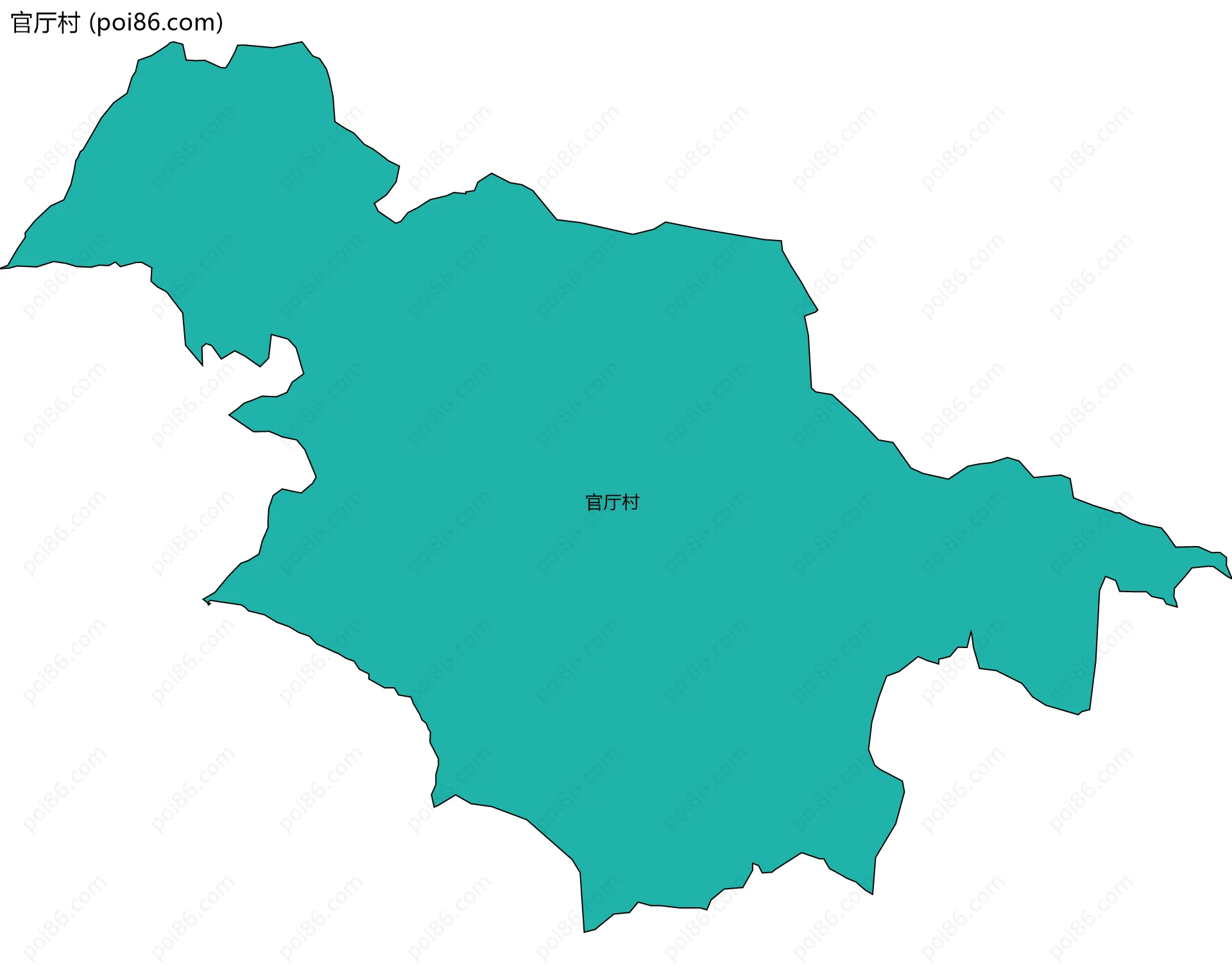 官厅村边界地图