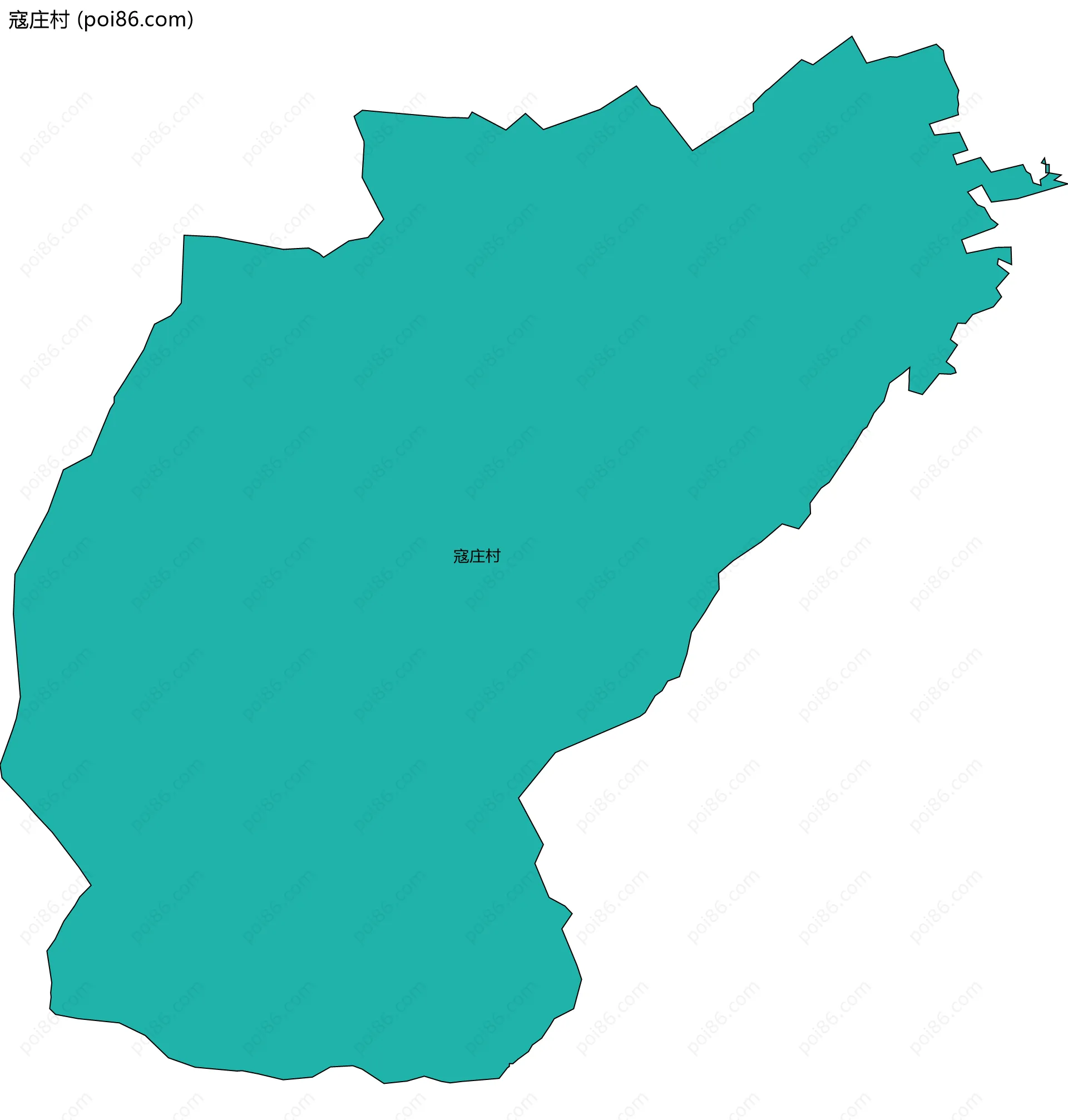 寇庄村边界地图