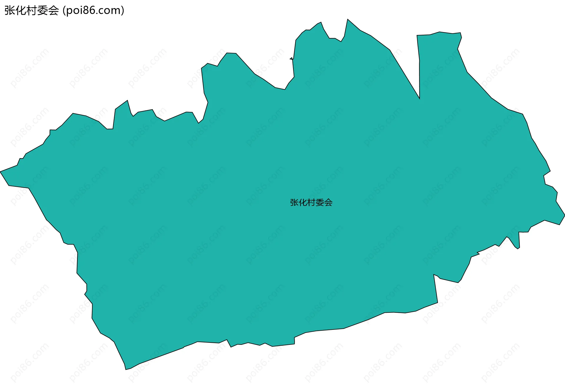 张化村委会边界地图