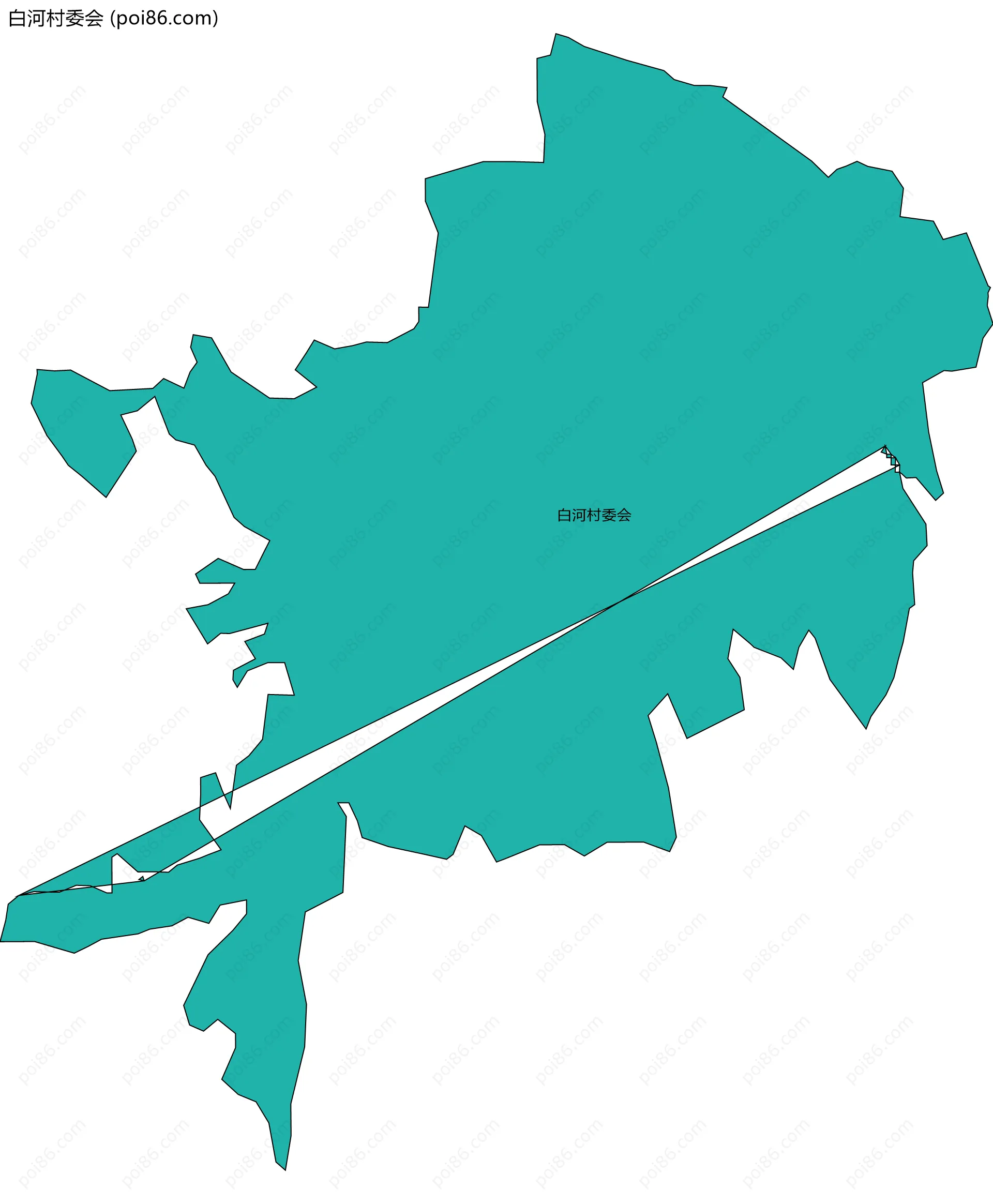 白河村委会边界地图