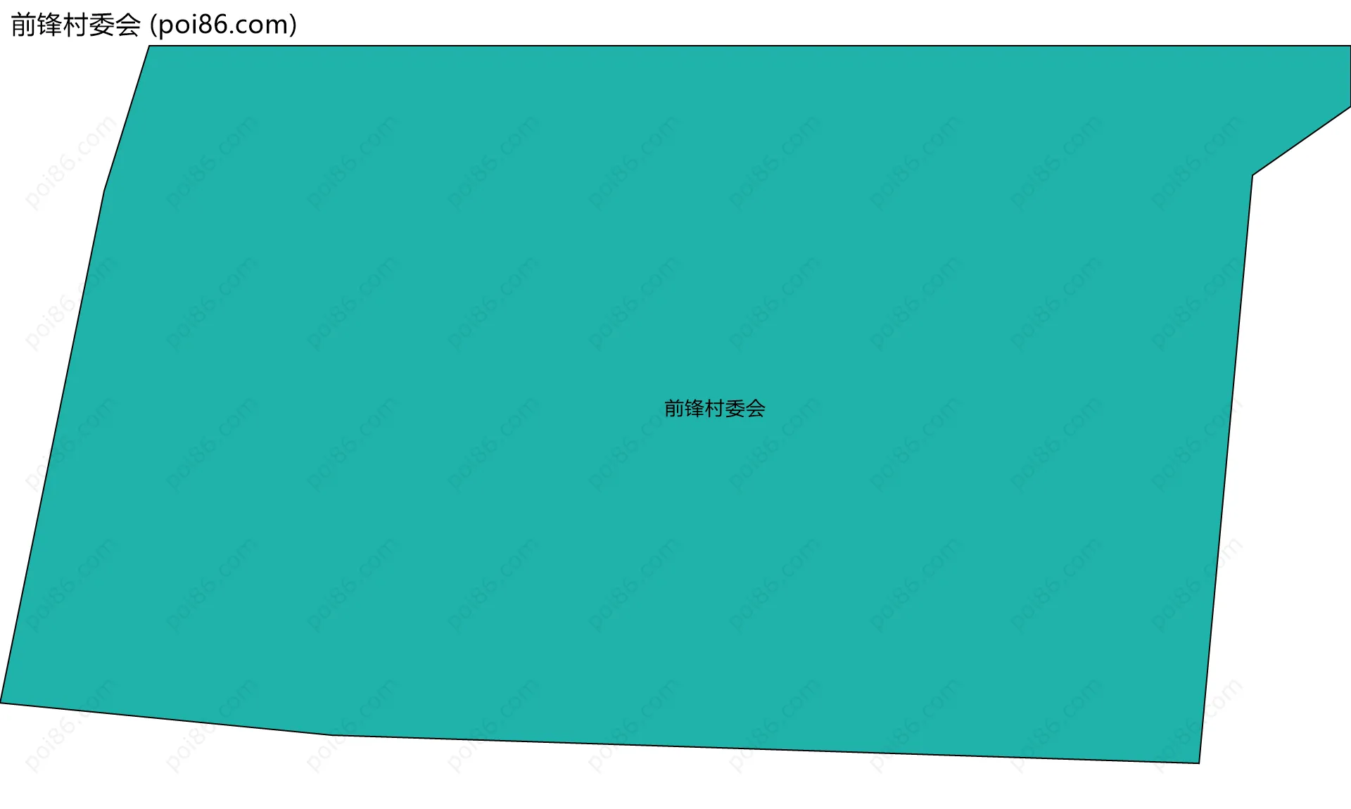 前锋村委会边界地图