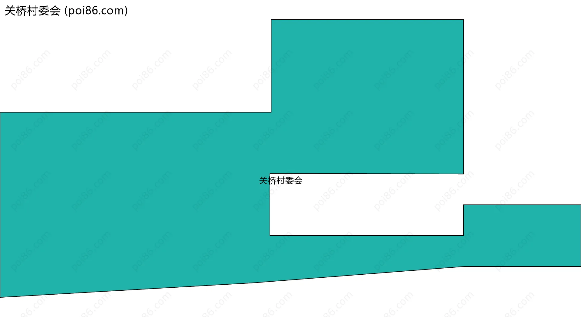 关桥村委会边界地图