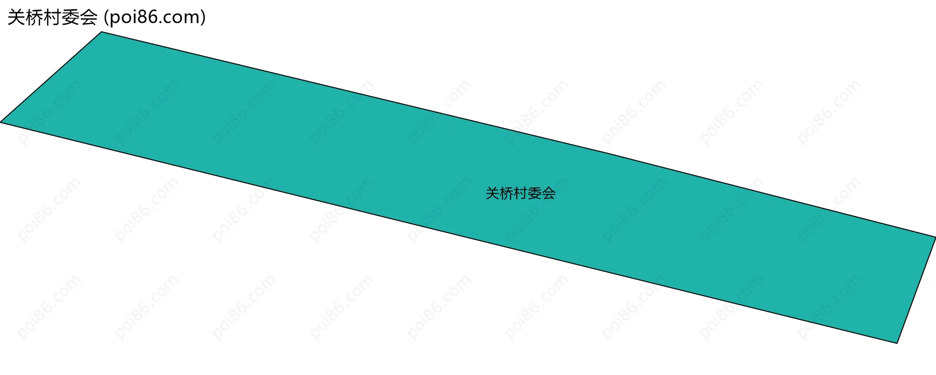 关桥村委会边界地图
