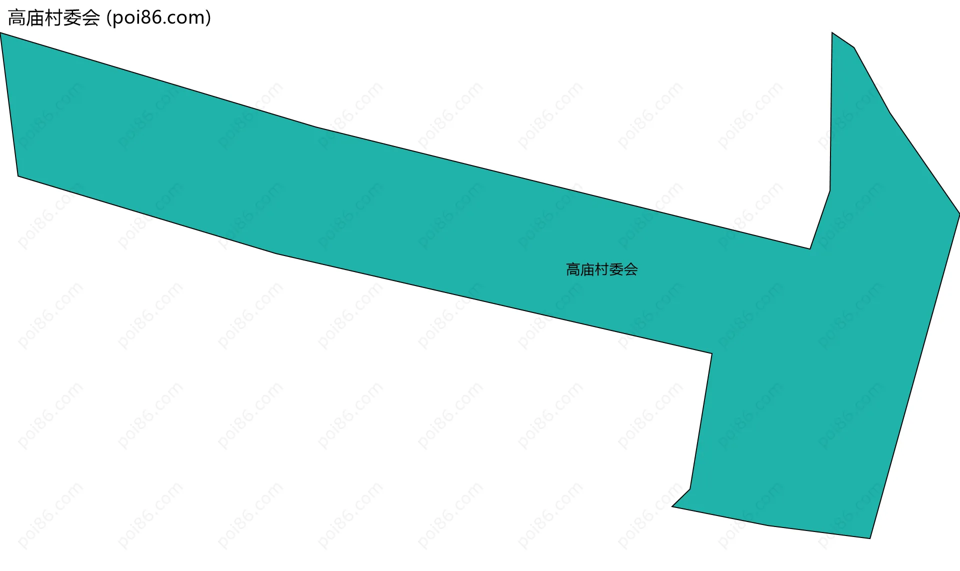 高庙村委会边界地图