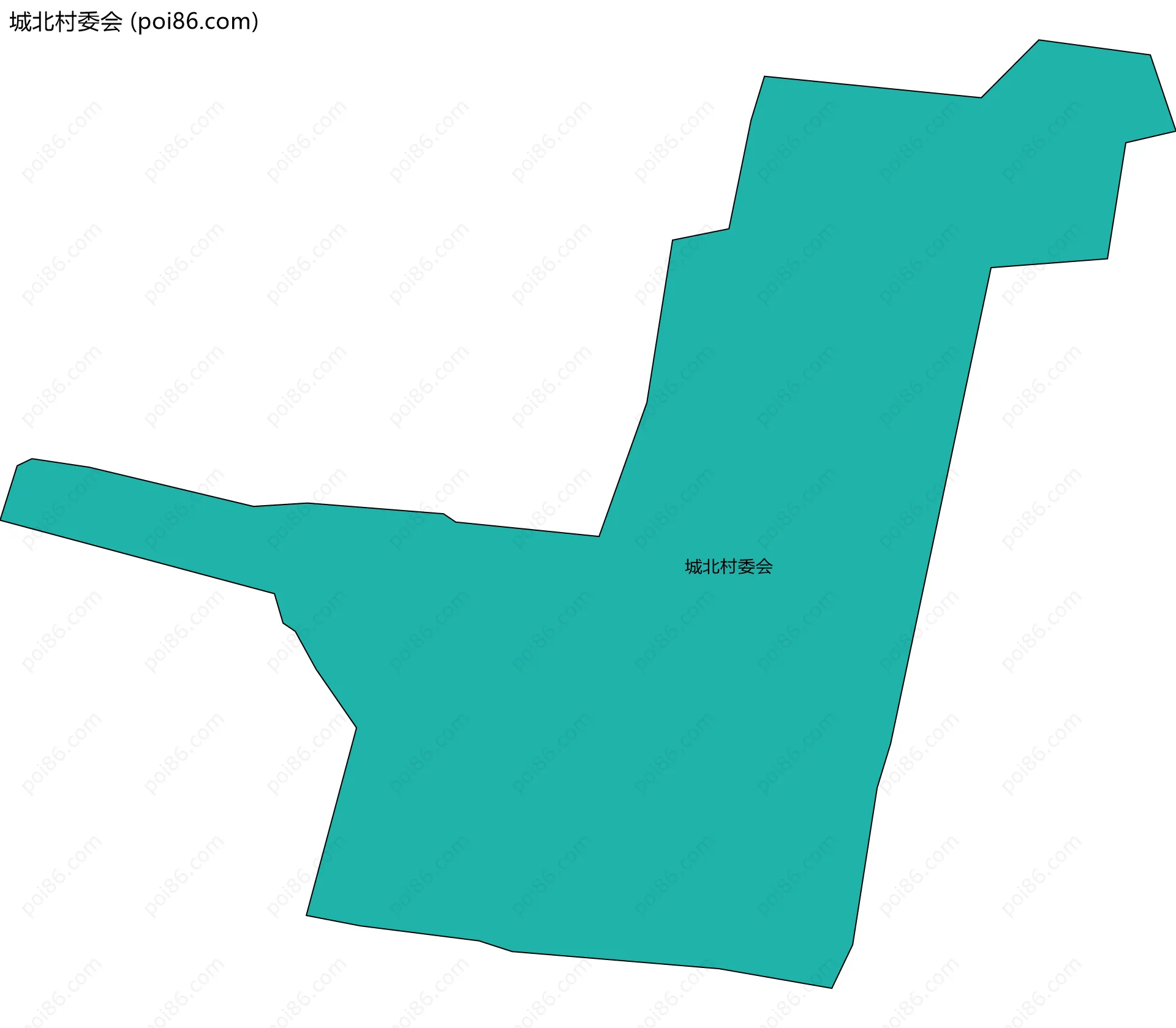 城北村委会边界地图