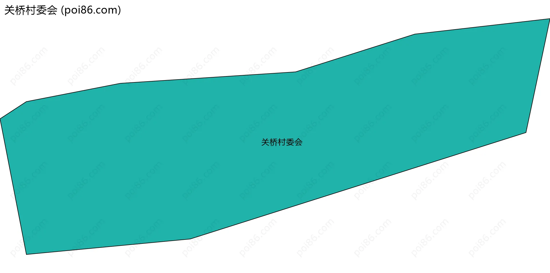 关桥村委会边界地图