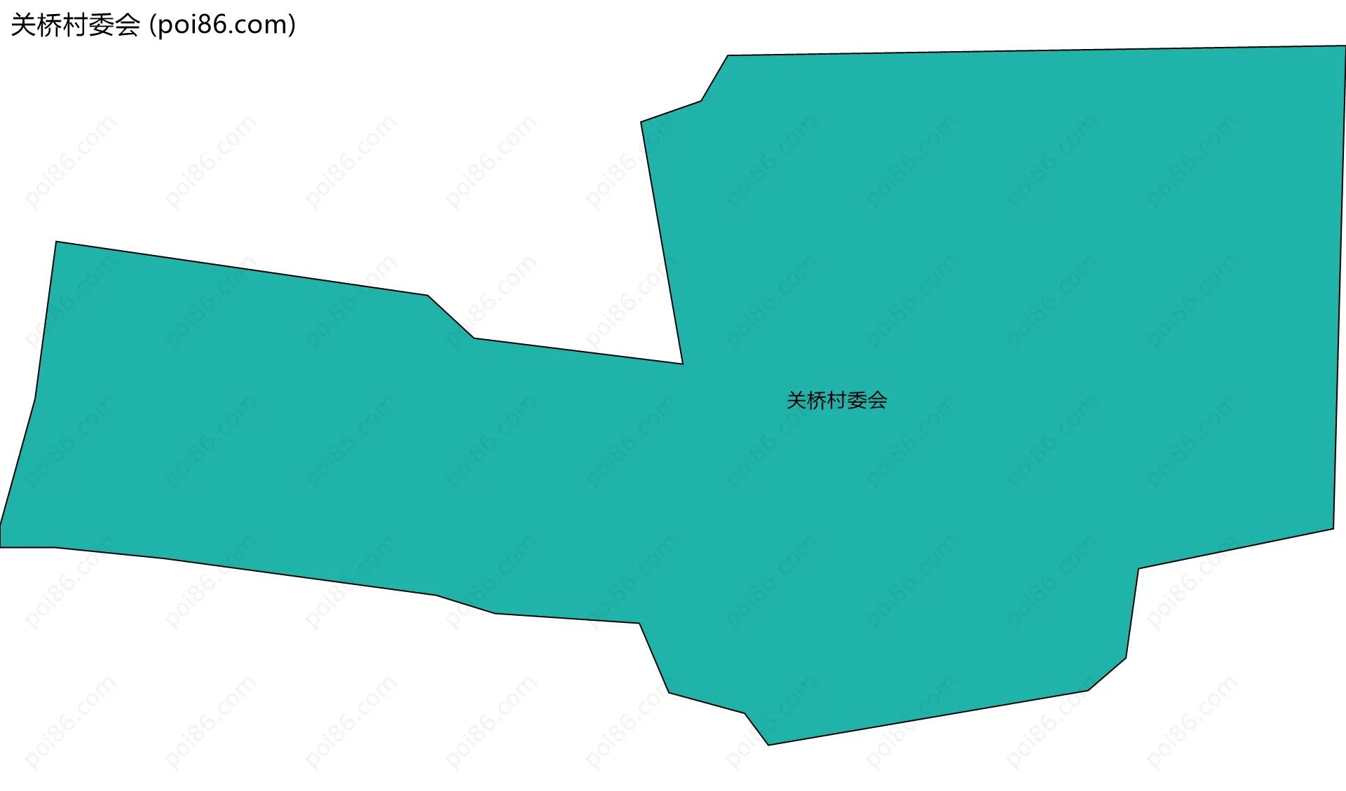 关桥村委会边界地图