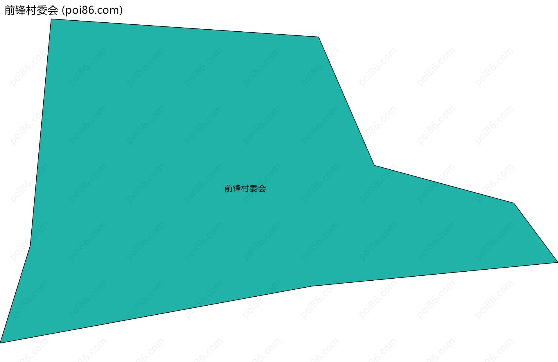 前锋村委会边界地图