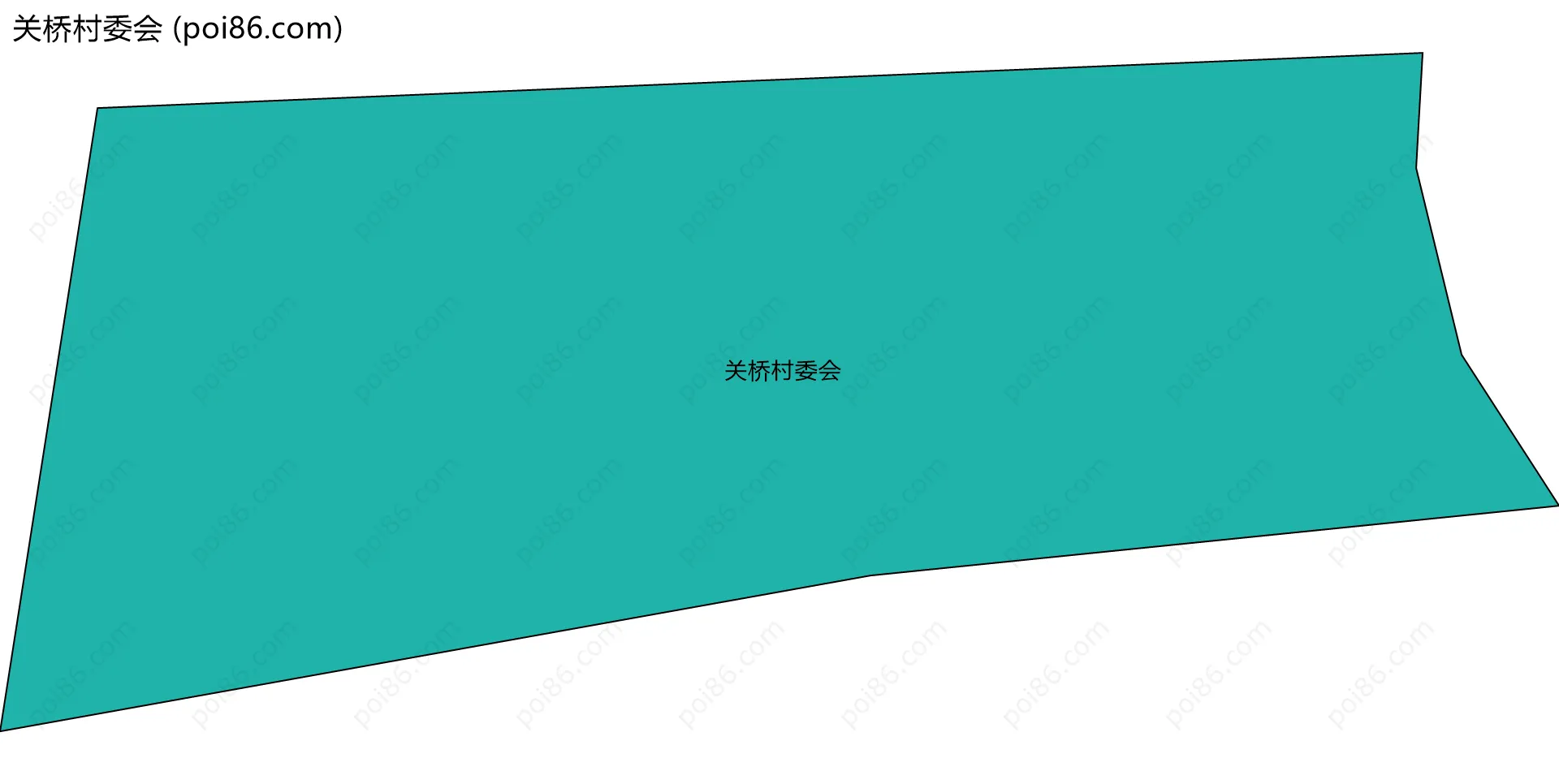 关桥村委会边界地图