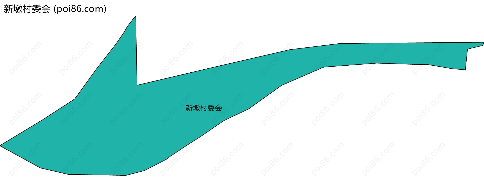 新墩村委会边界地图