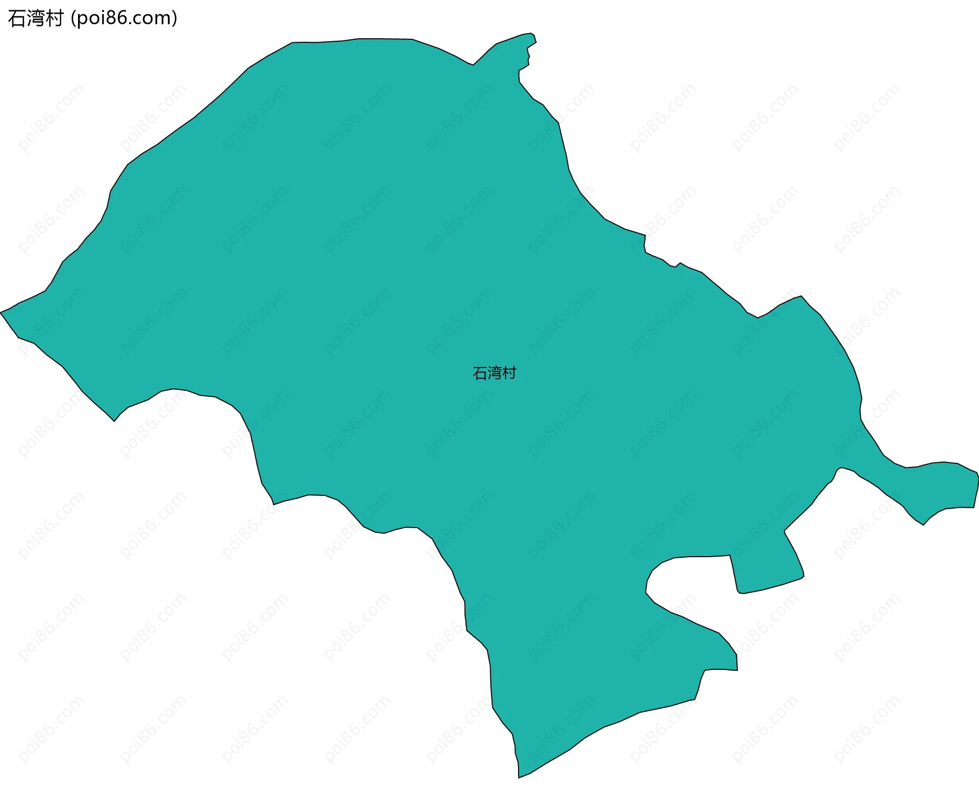 石湾村边界地图