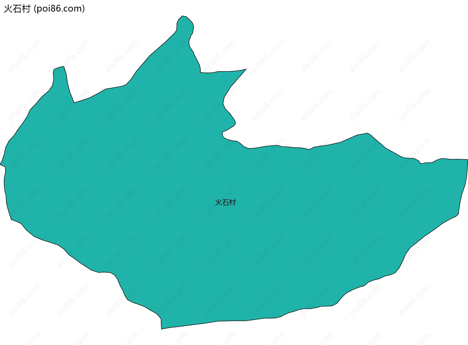火石村边界地图