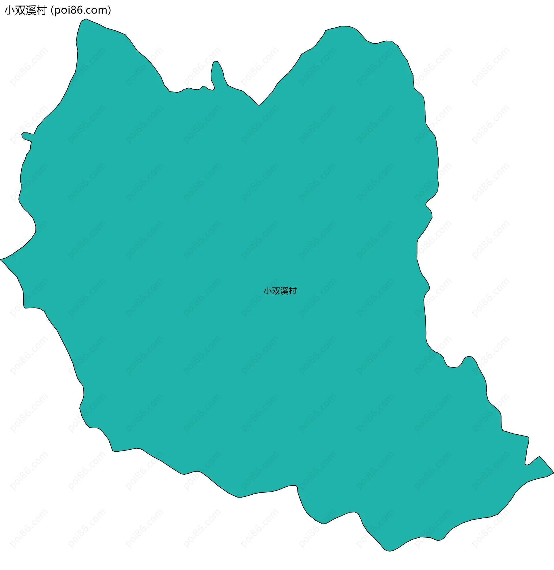 小双溪村边界地图