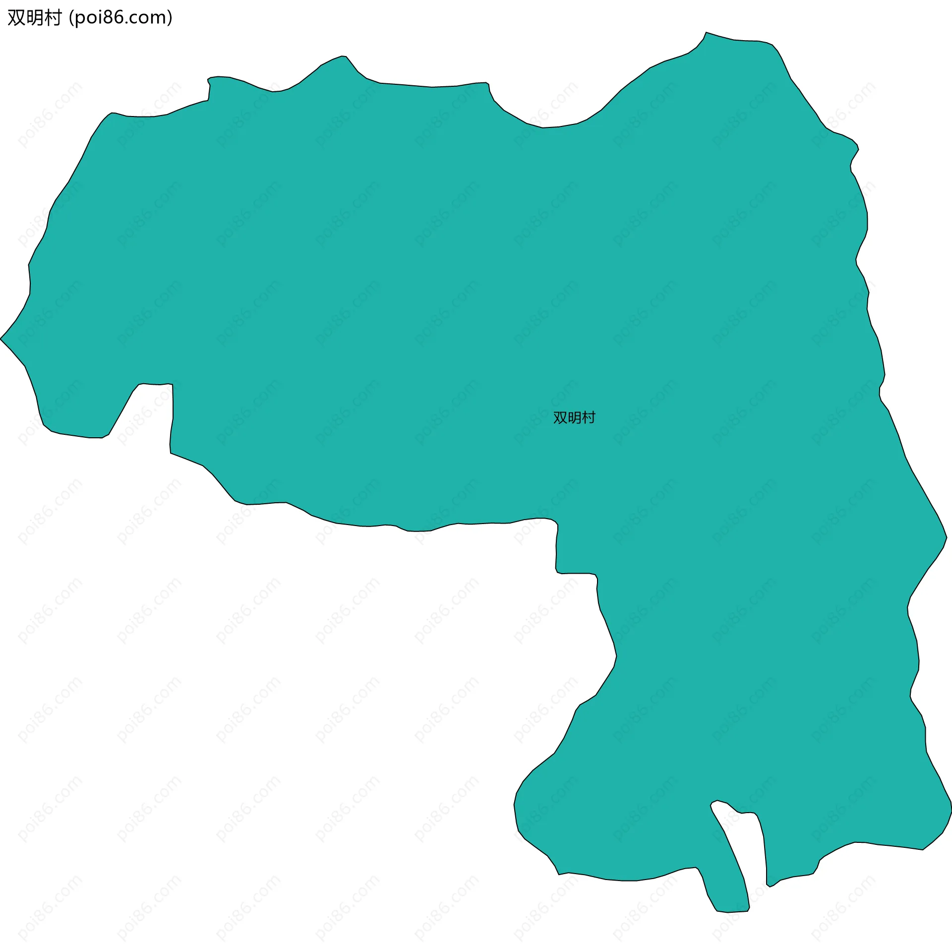 双明村边界地图