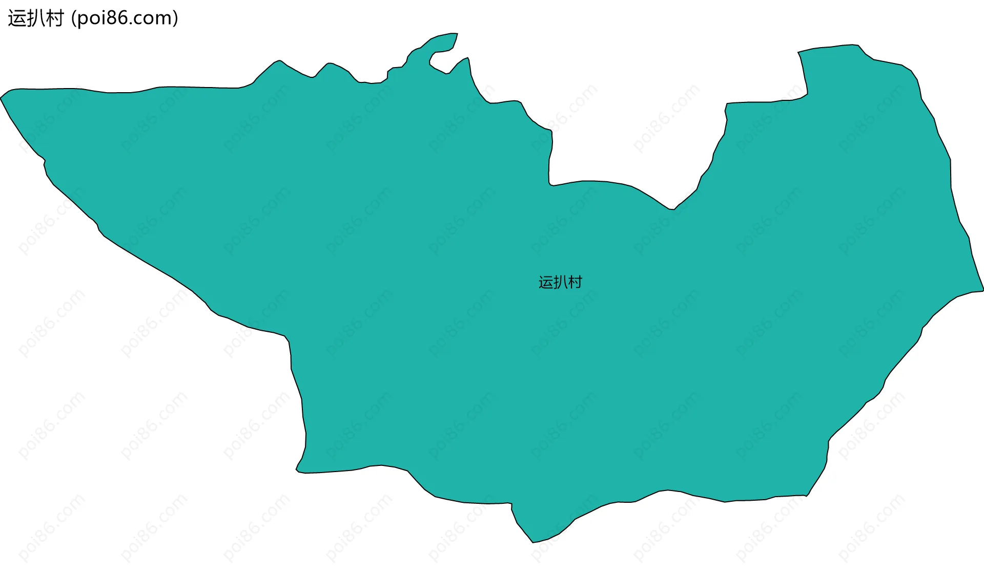运扒村边界地图