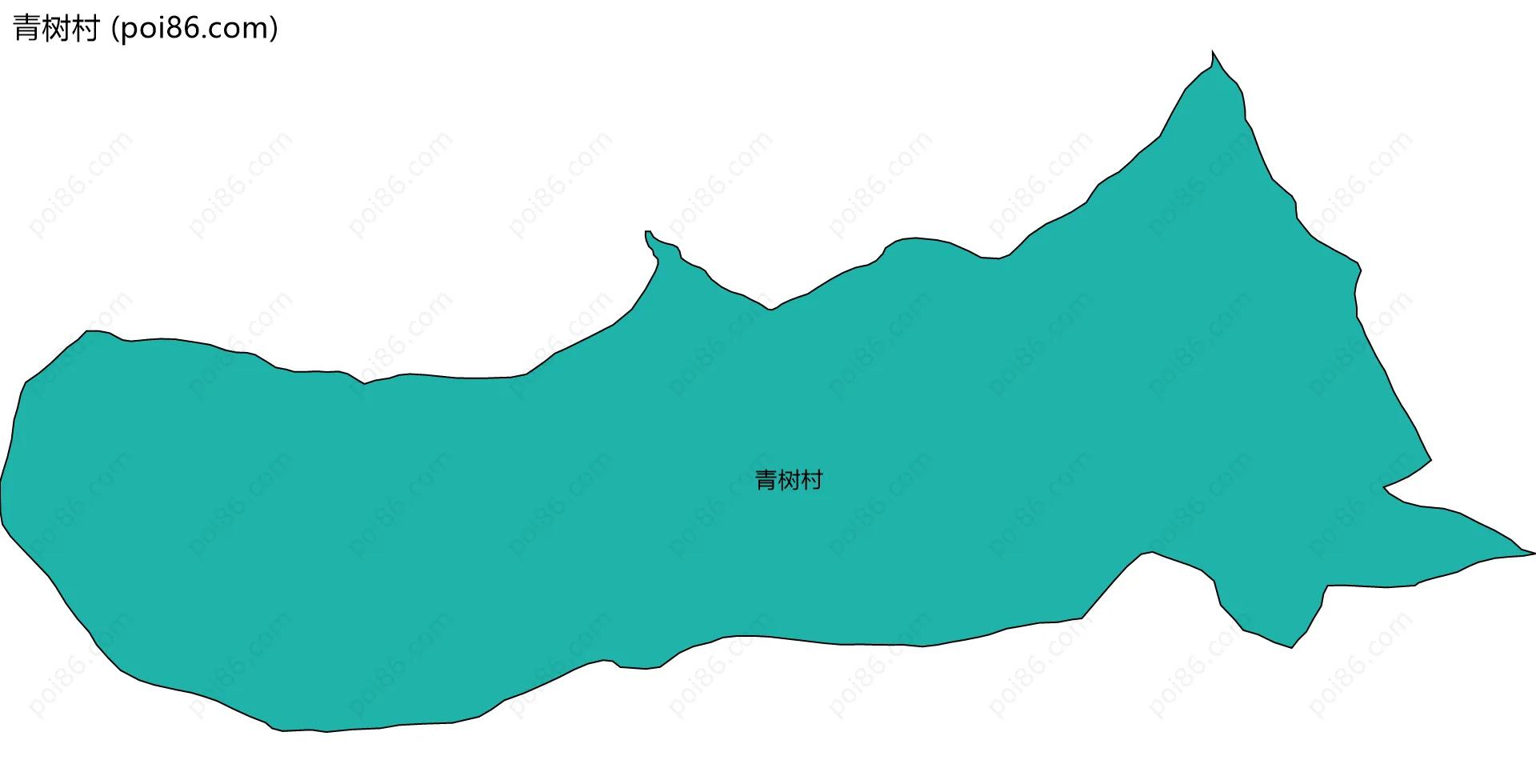 青树村边界地图