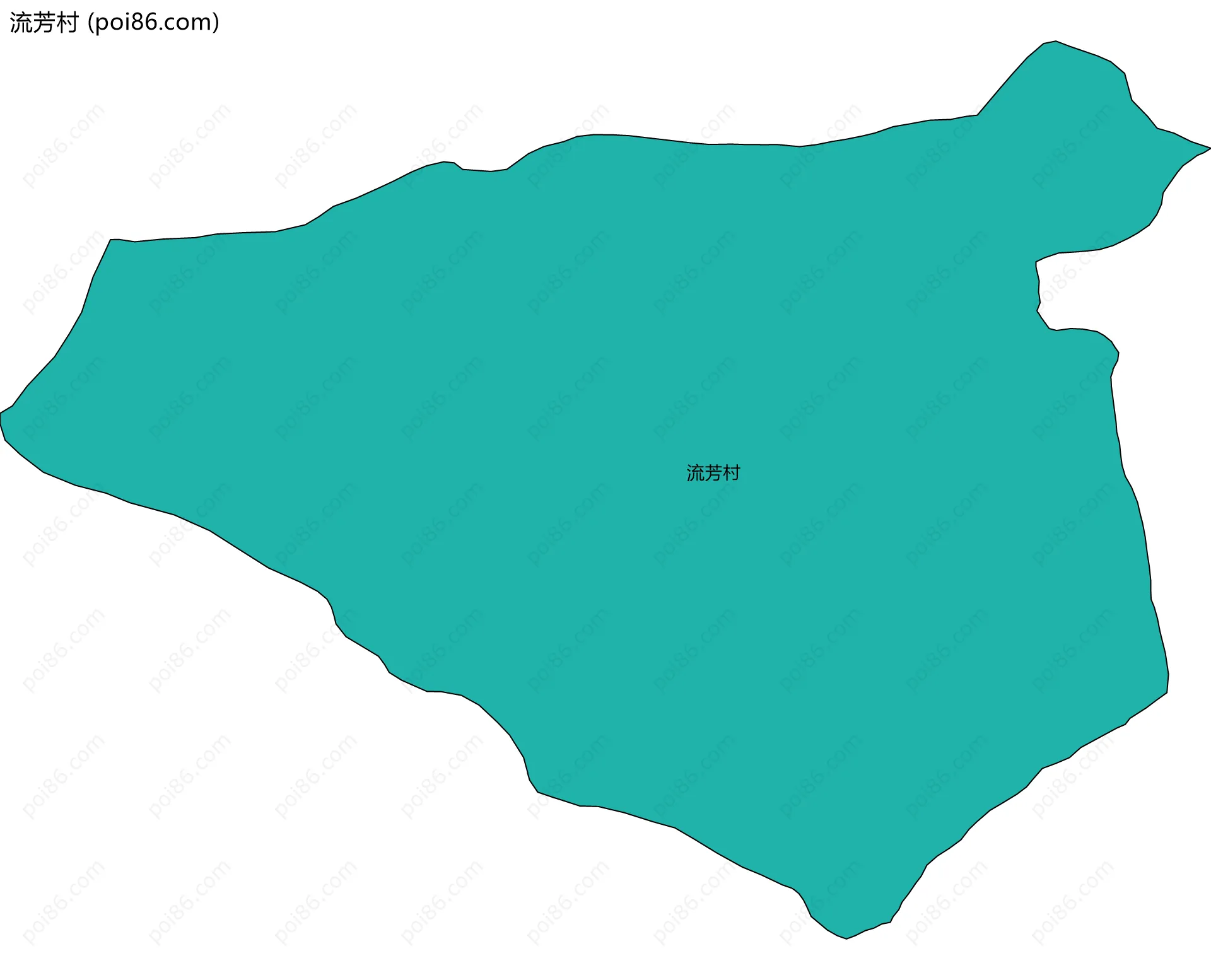流芳村边界地图