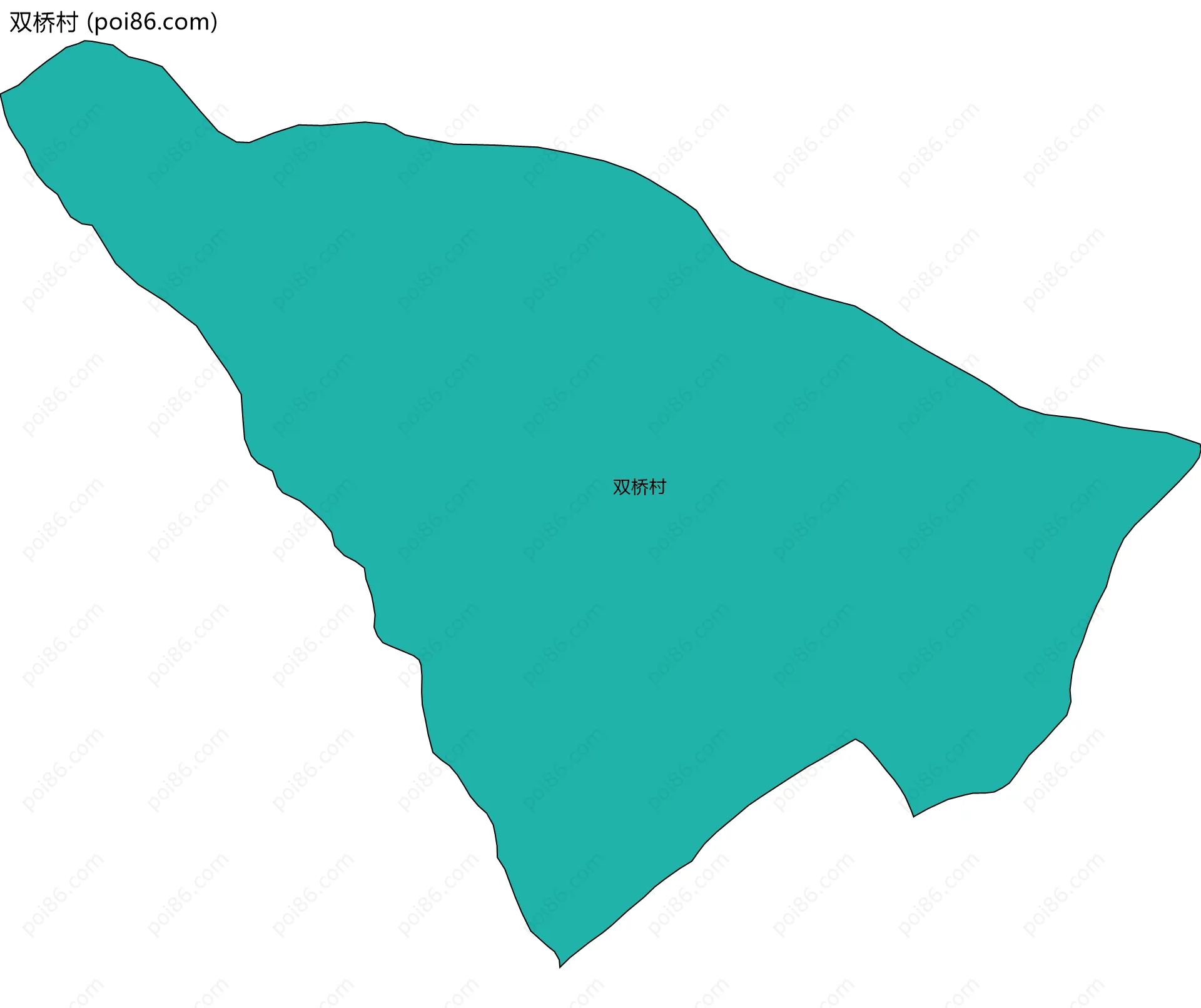 双桥村边界地图