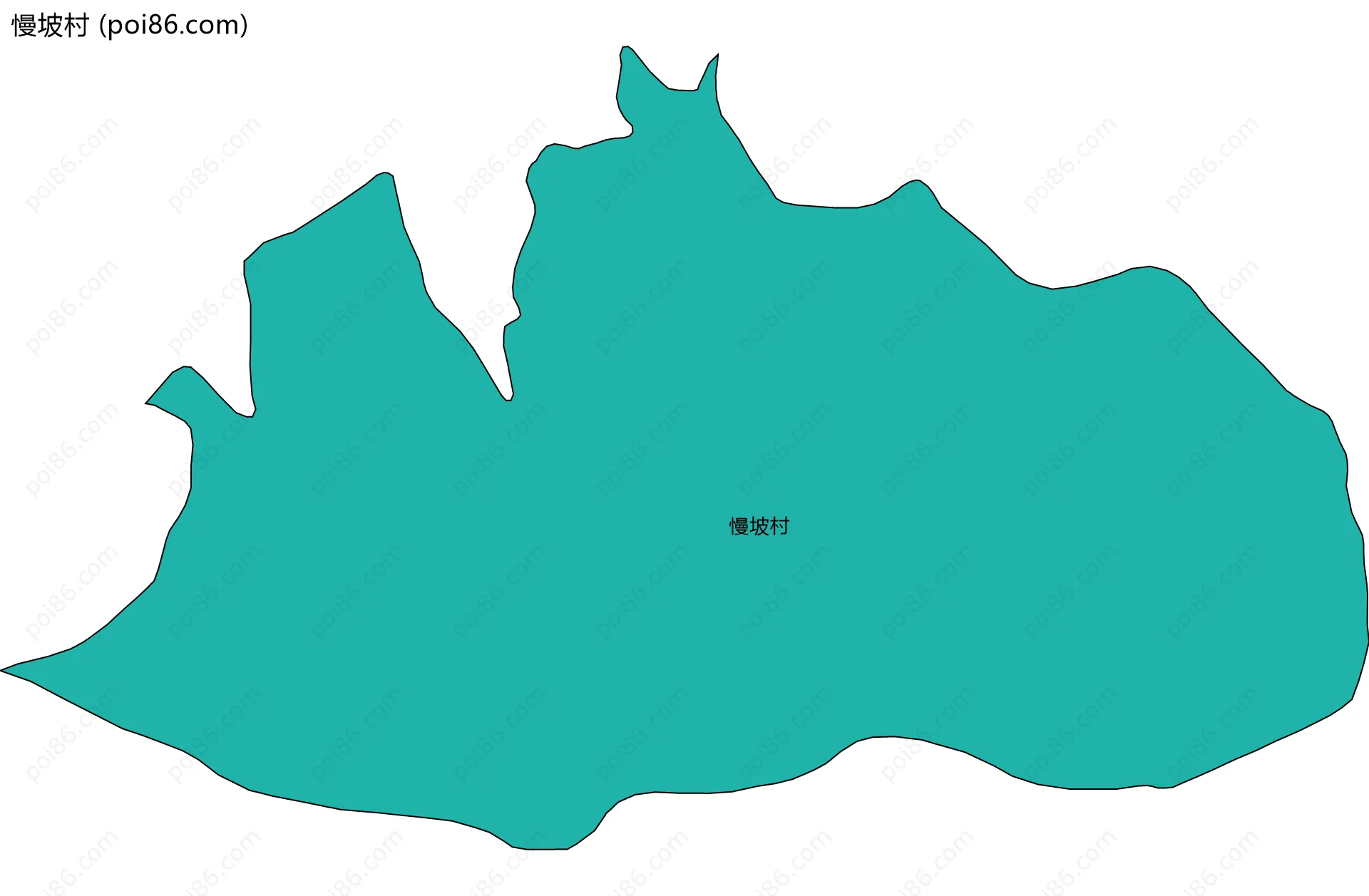 慢坡村边界地图