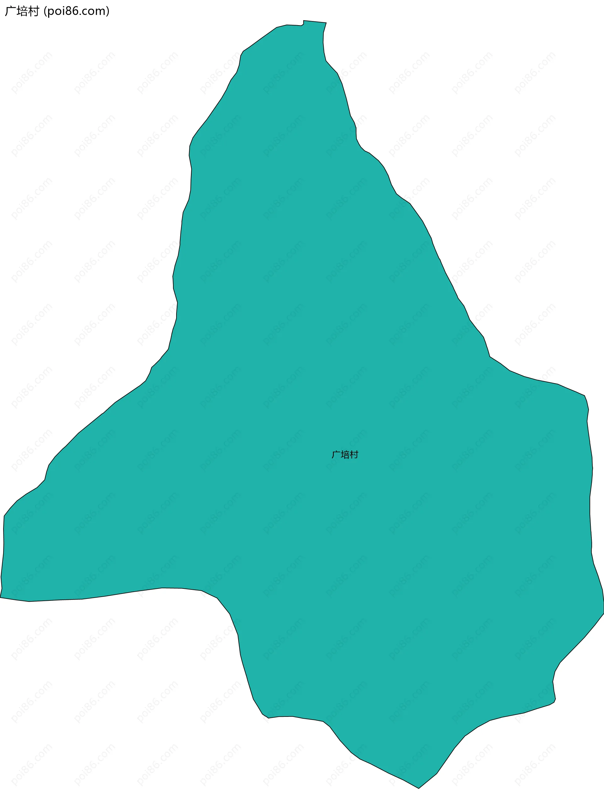 广培村边界地图