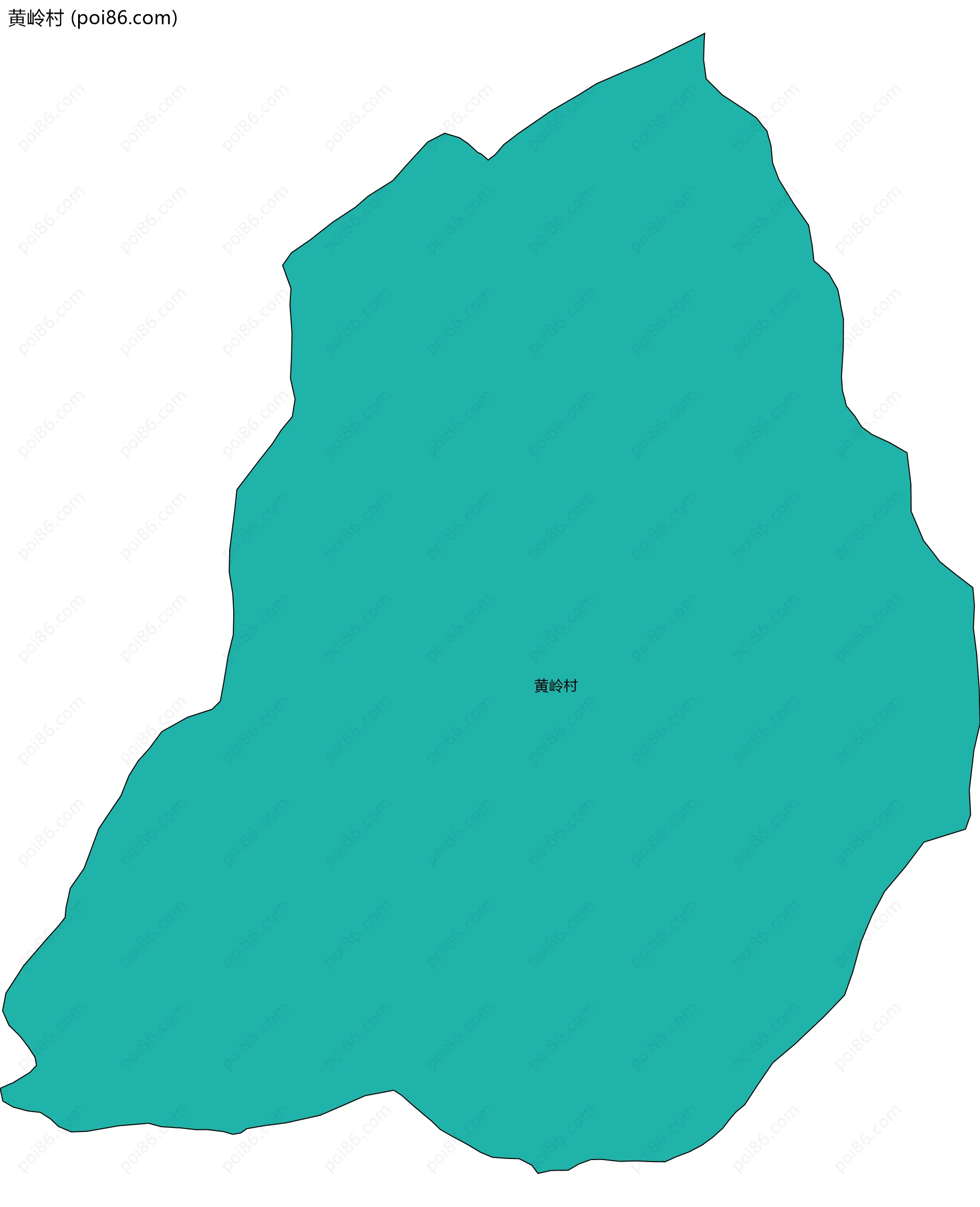 黄岭村边界地图