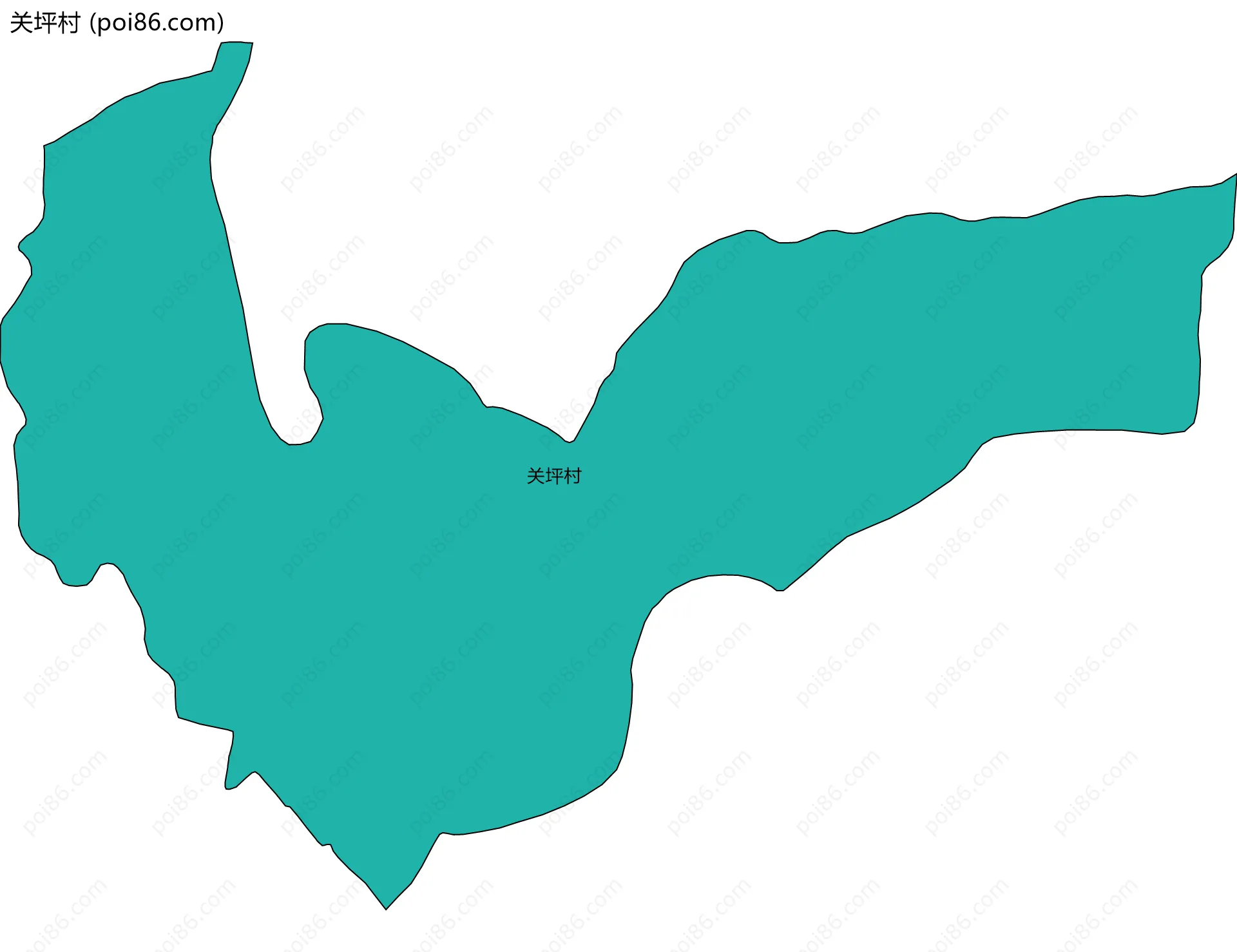 关坪村边界地图