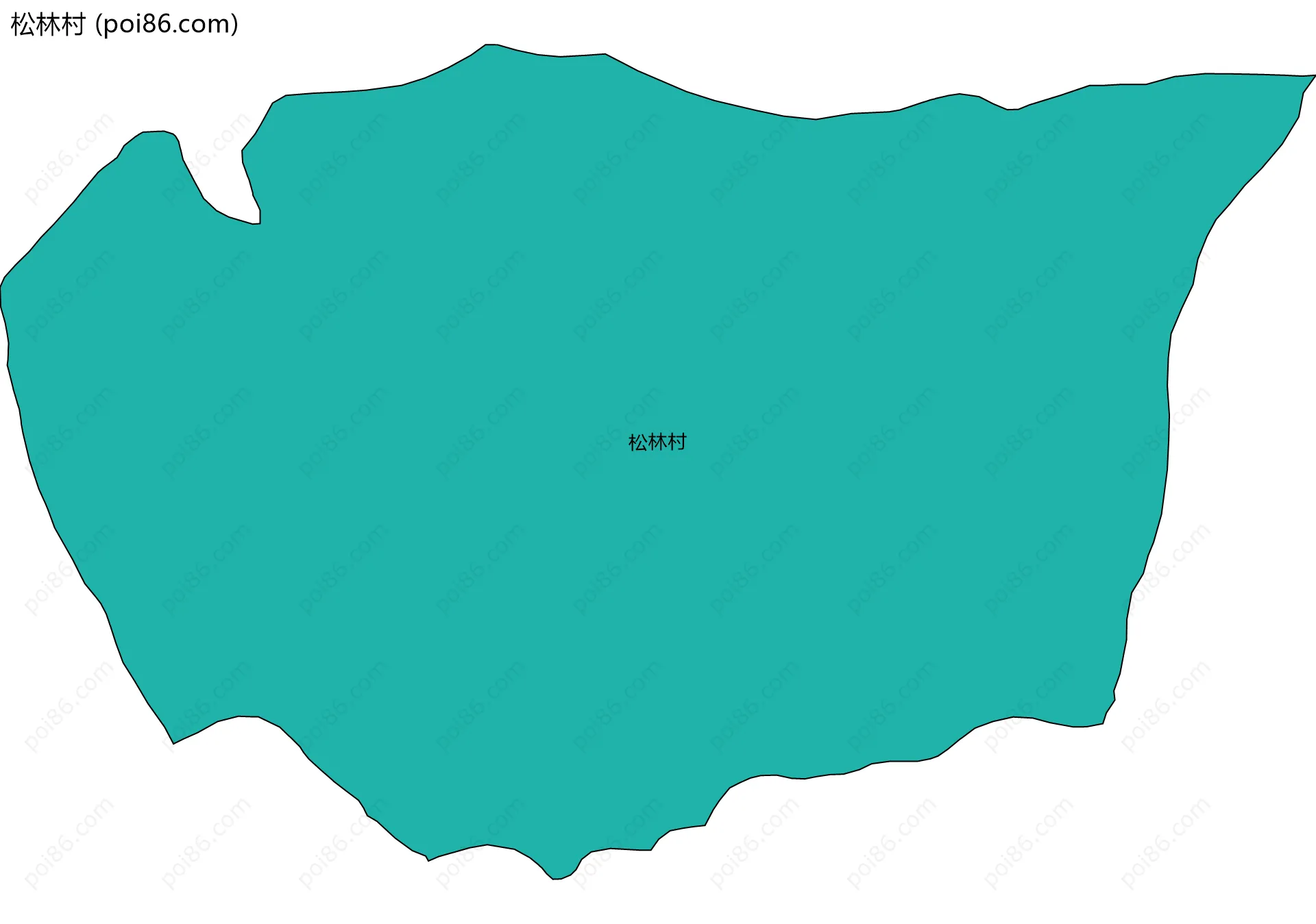 松林村边界地图