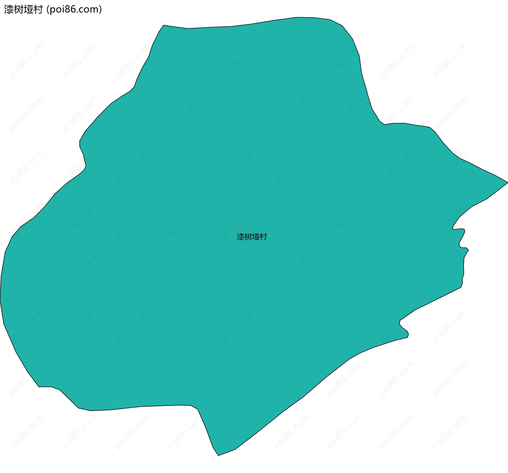 漆树垭村边界地图