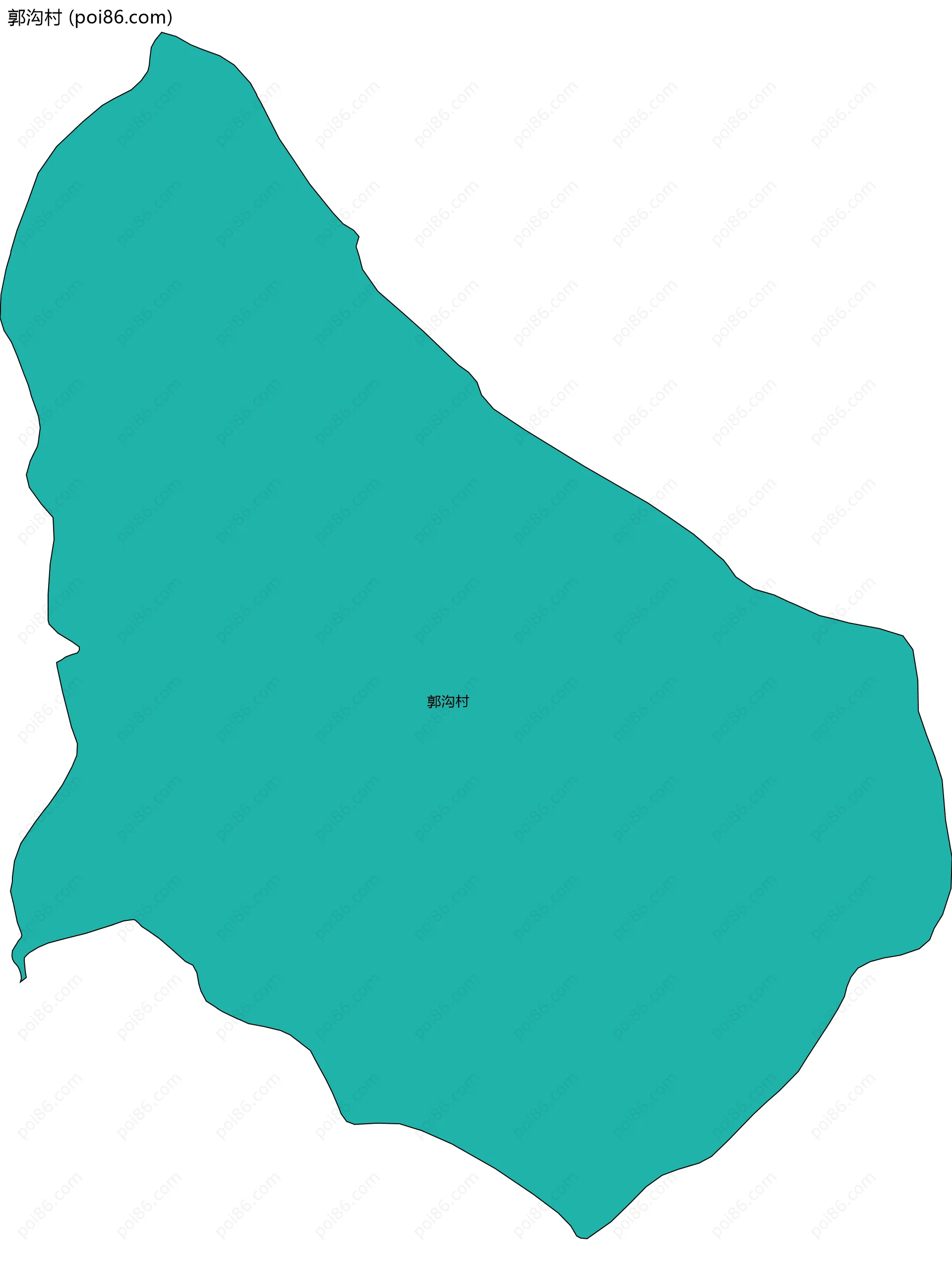 郭沟村边界地图