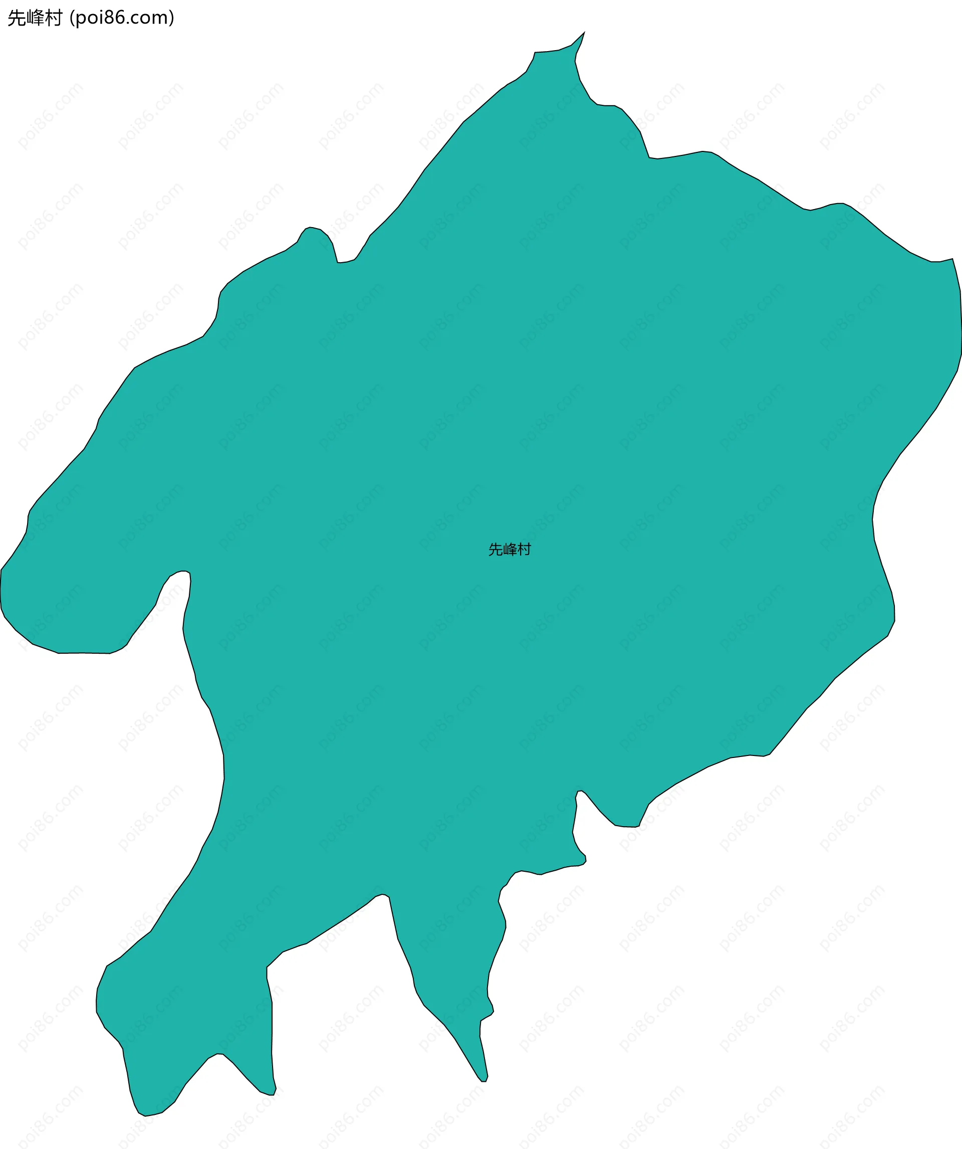 先峰村边界地图