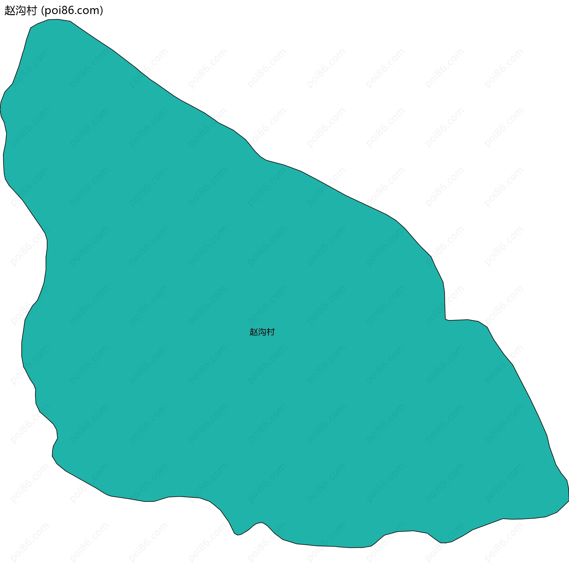 赵沟村边界地图