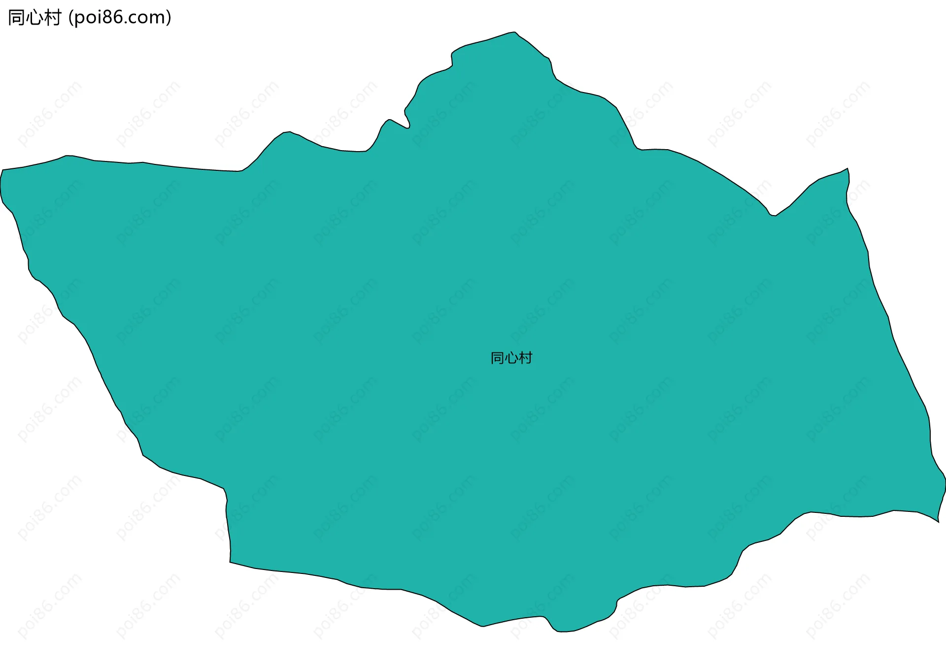 同心村边界地图