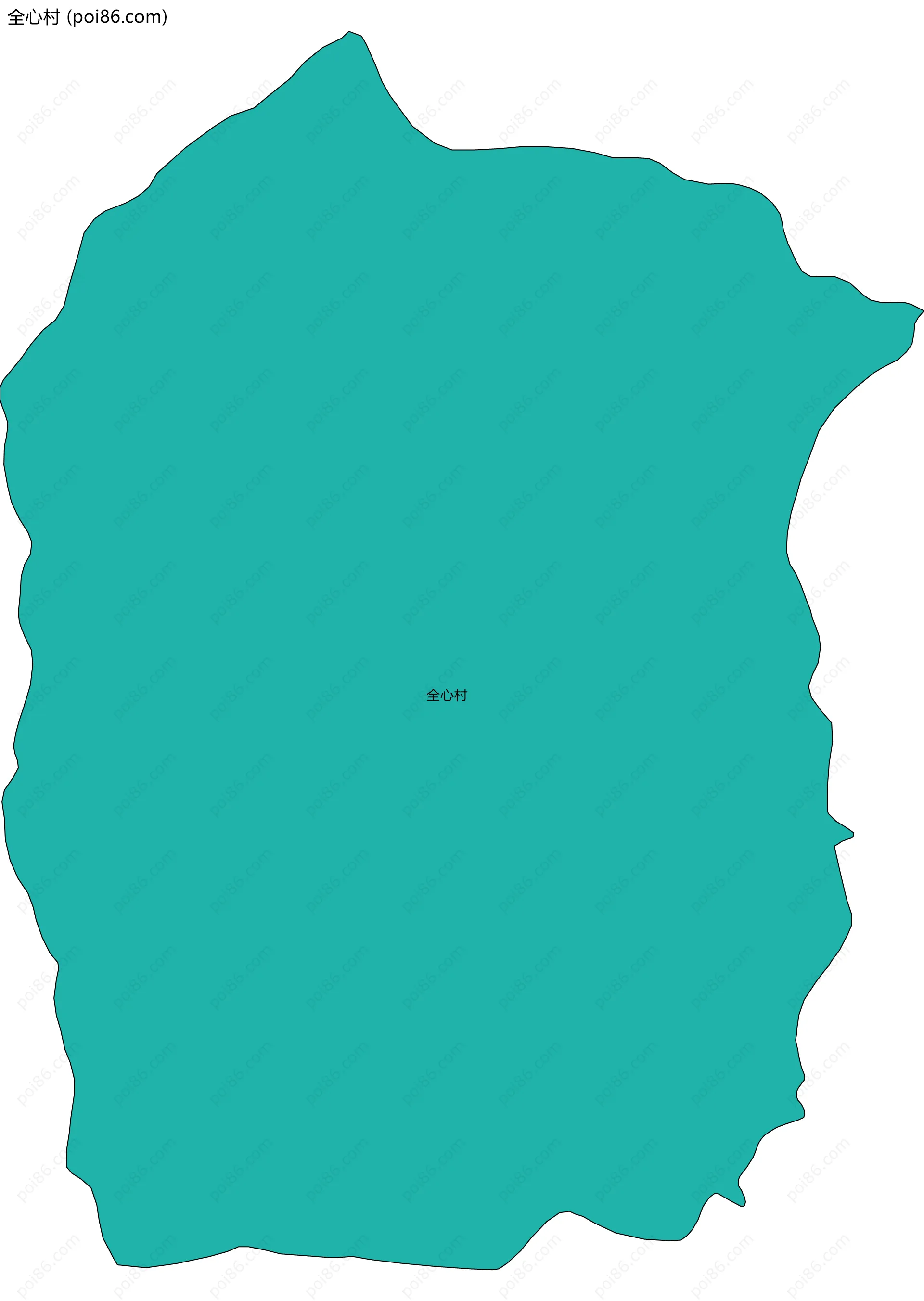 全心村边界地图