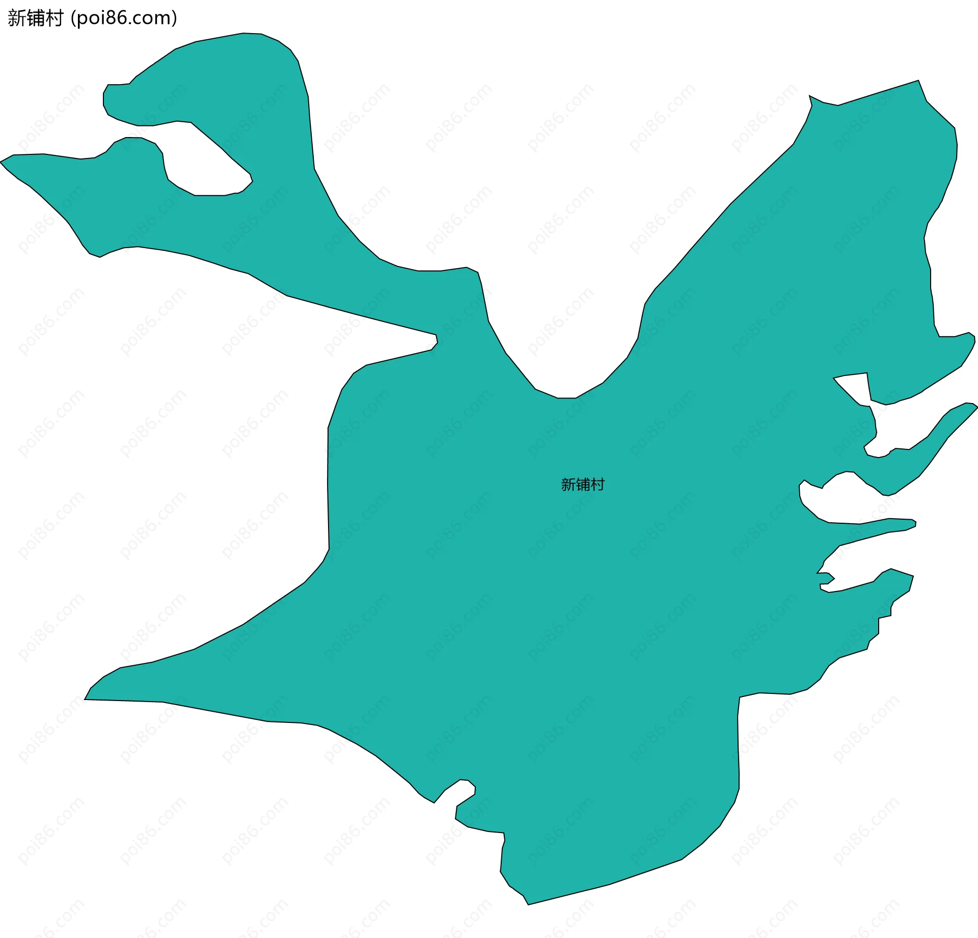 新铺村边界地图