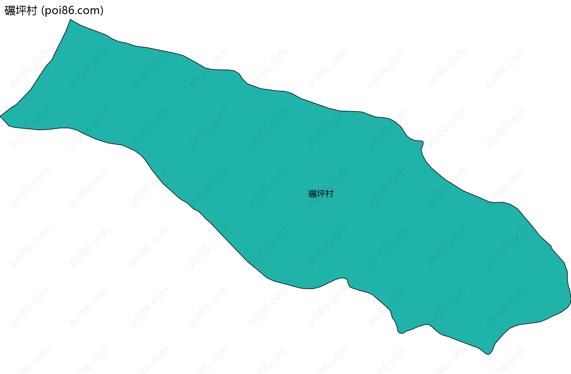 碾坪村边界地图