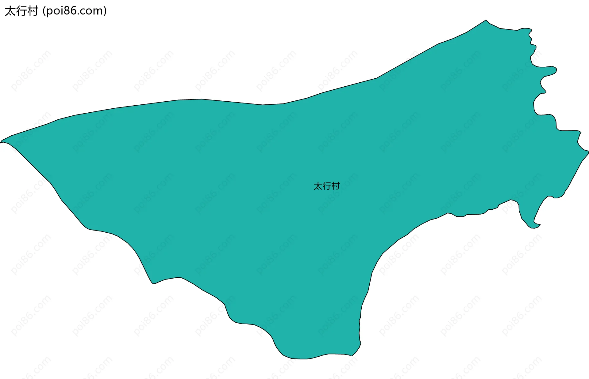 太行村边界地图