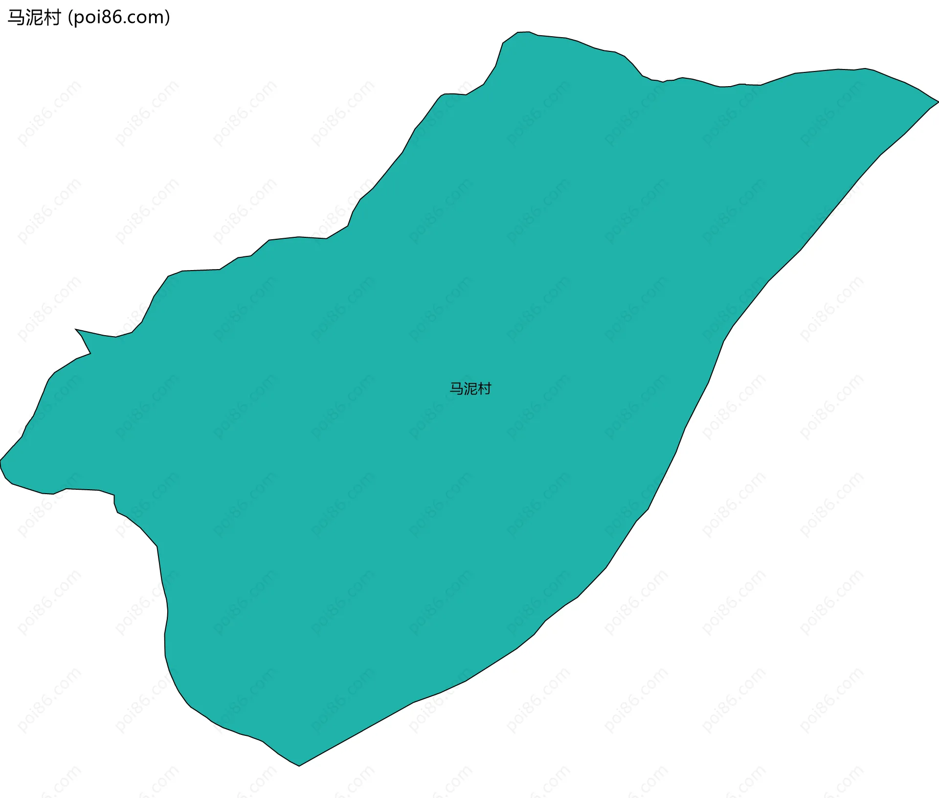 马泥村边界地图