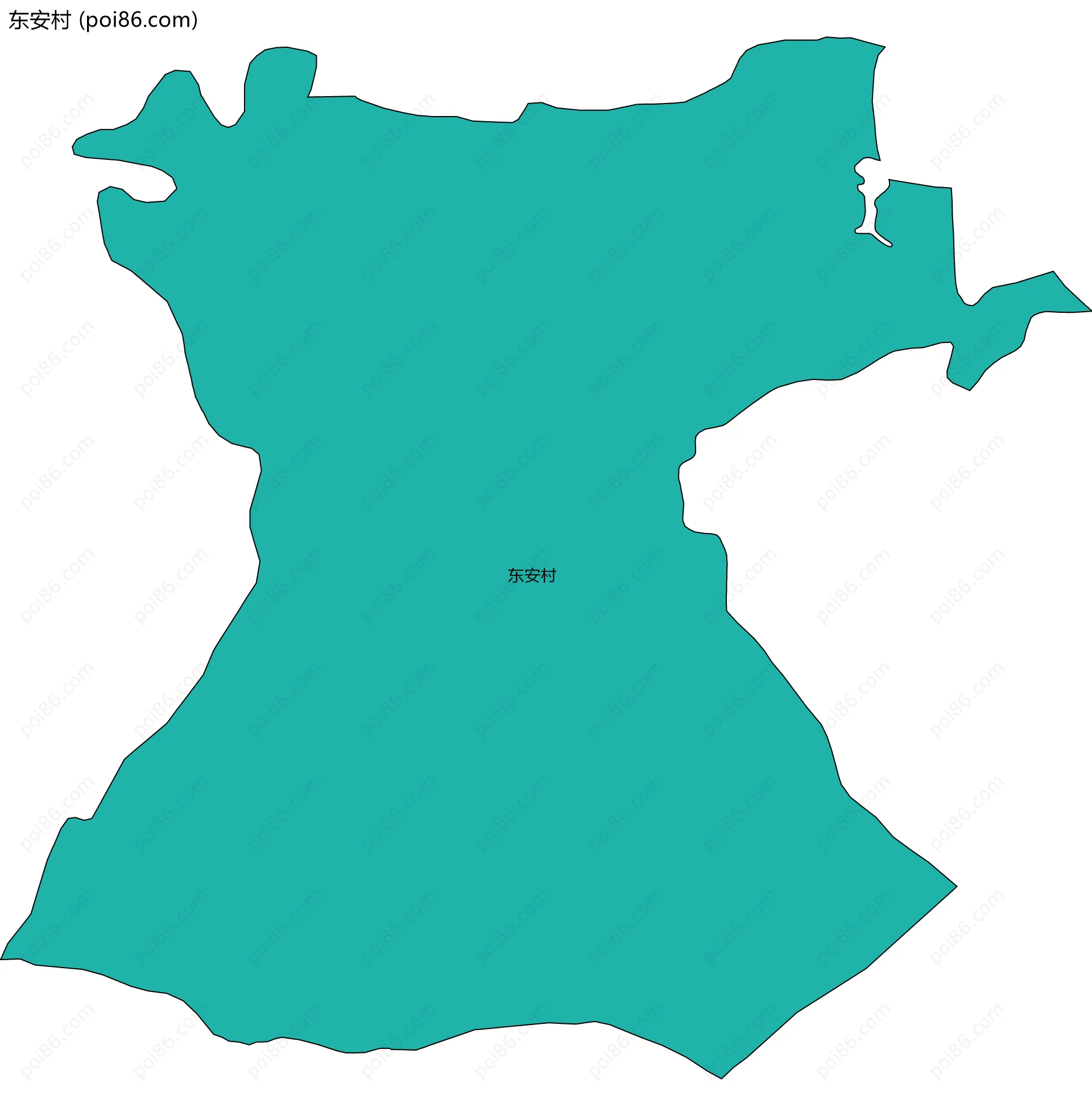 东安村边界地图
