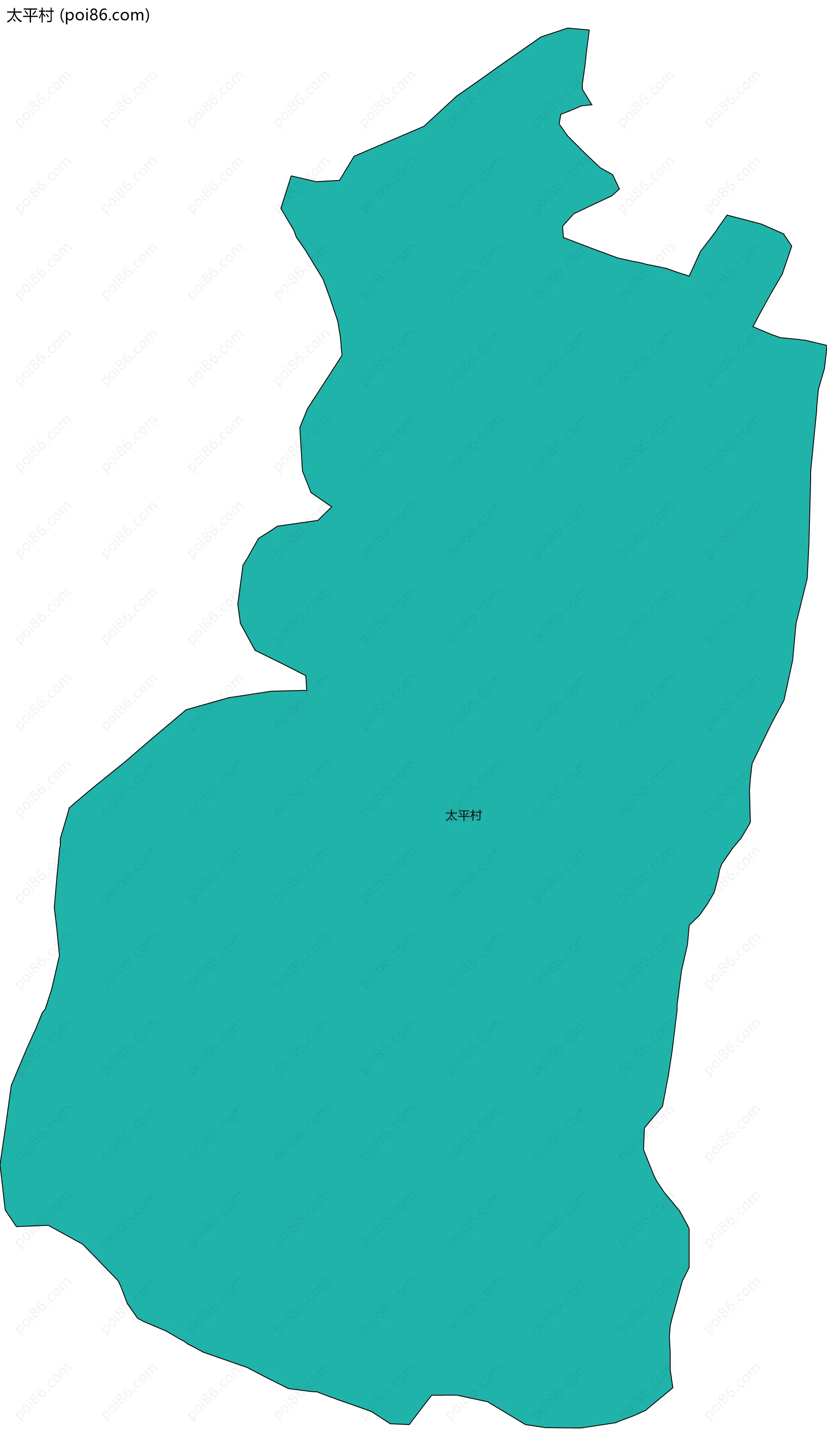 太平村边界地图