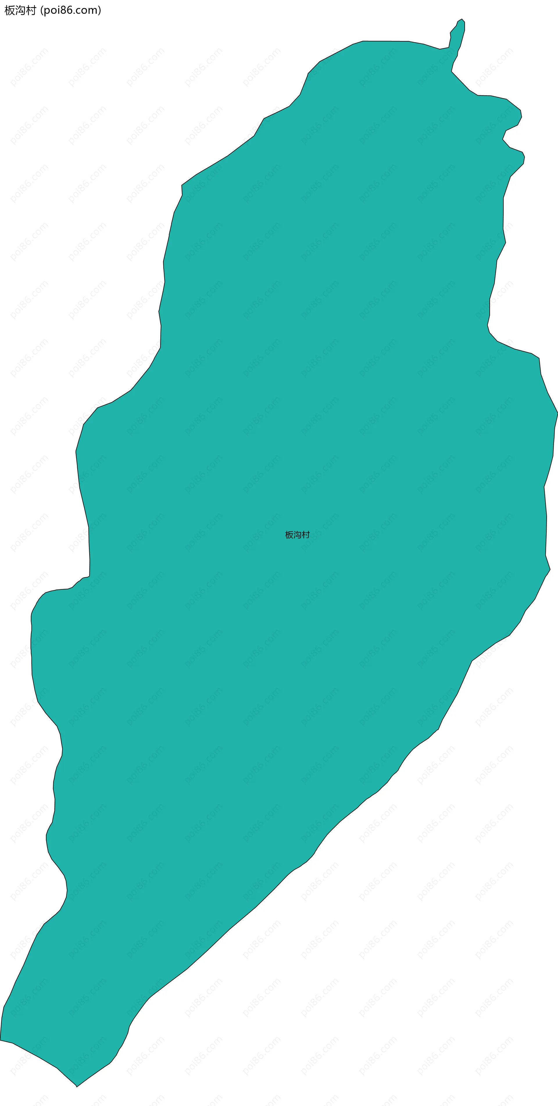 板沟村边界地图