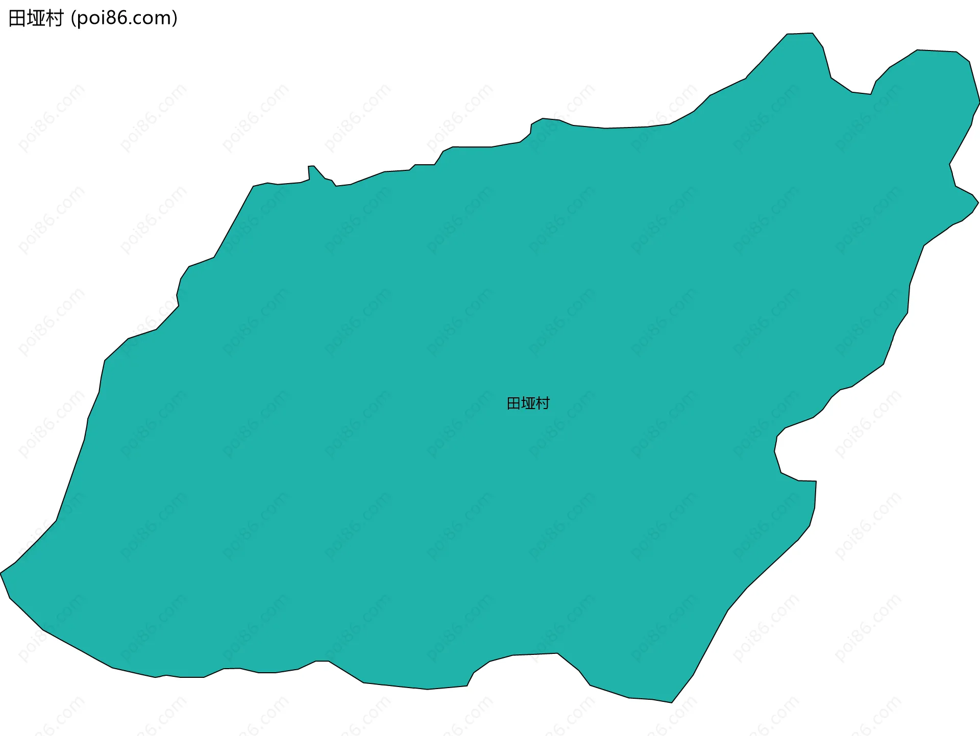 田垭村边界地图