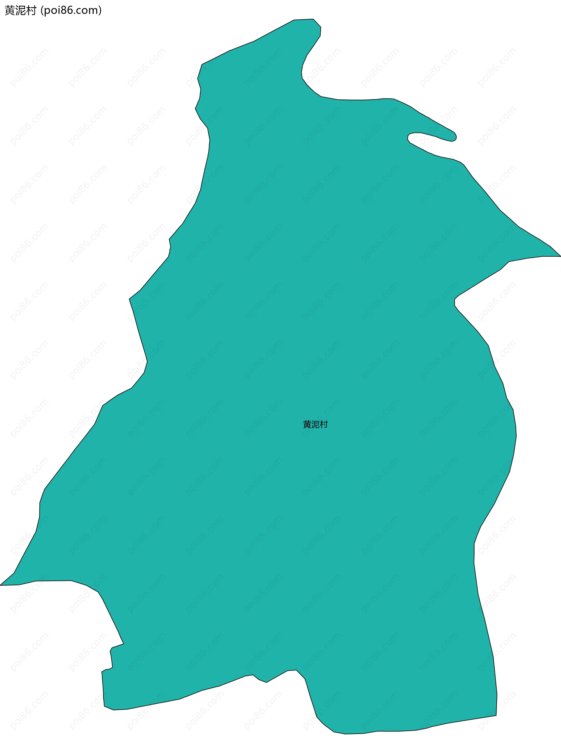 黄泥村边界地图